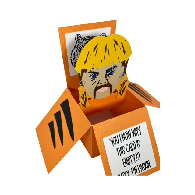 Joe Exotic Tiger King Pop-Up Greeting Card - Unique Birthday & Special Occasion Gift for Animal Lovers - Perfect for Parties, Celebrations & Collector Displays