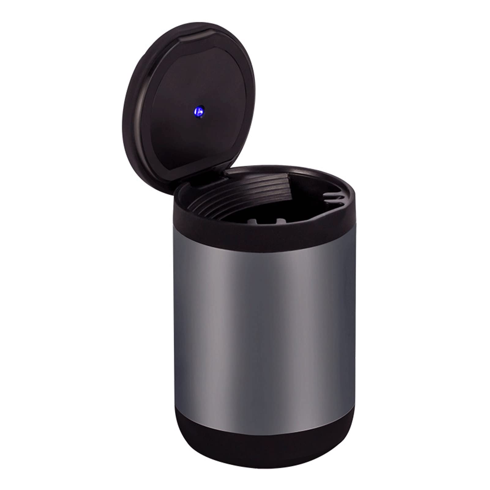 Premium Car Ashtray with Detachable Lighter Set - Blue LED Light Indicator & Lid for Smoke-Free Vehicles | Ideal for Car, Home, Office & Travel Use (Color: Blue)