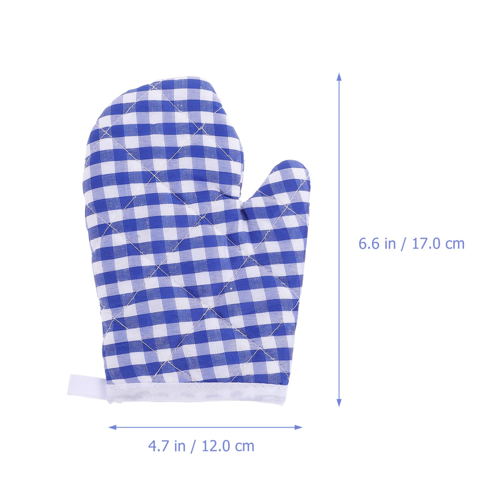 2Pcs Heat Resistant Baking Gloves - Oven Mitts for Cooking, Baking & Microwave Use - Farmhouse & Restaurant Kitchen Essentials (Dark Blue) - Perfect for Baking, Grilling & Handling Hot Dishes Safely