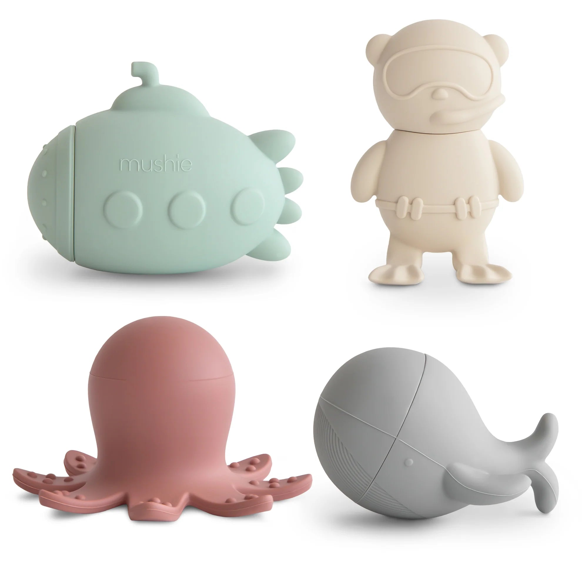 Mold-Free Bath Toys for Kids - Sealife Ocean Animal Play Set for Bathtub Fun & Sensory Learning - Perfect for Toddlers & Preschoolers