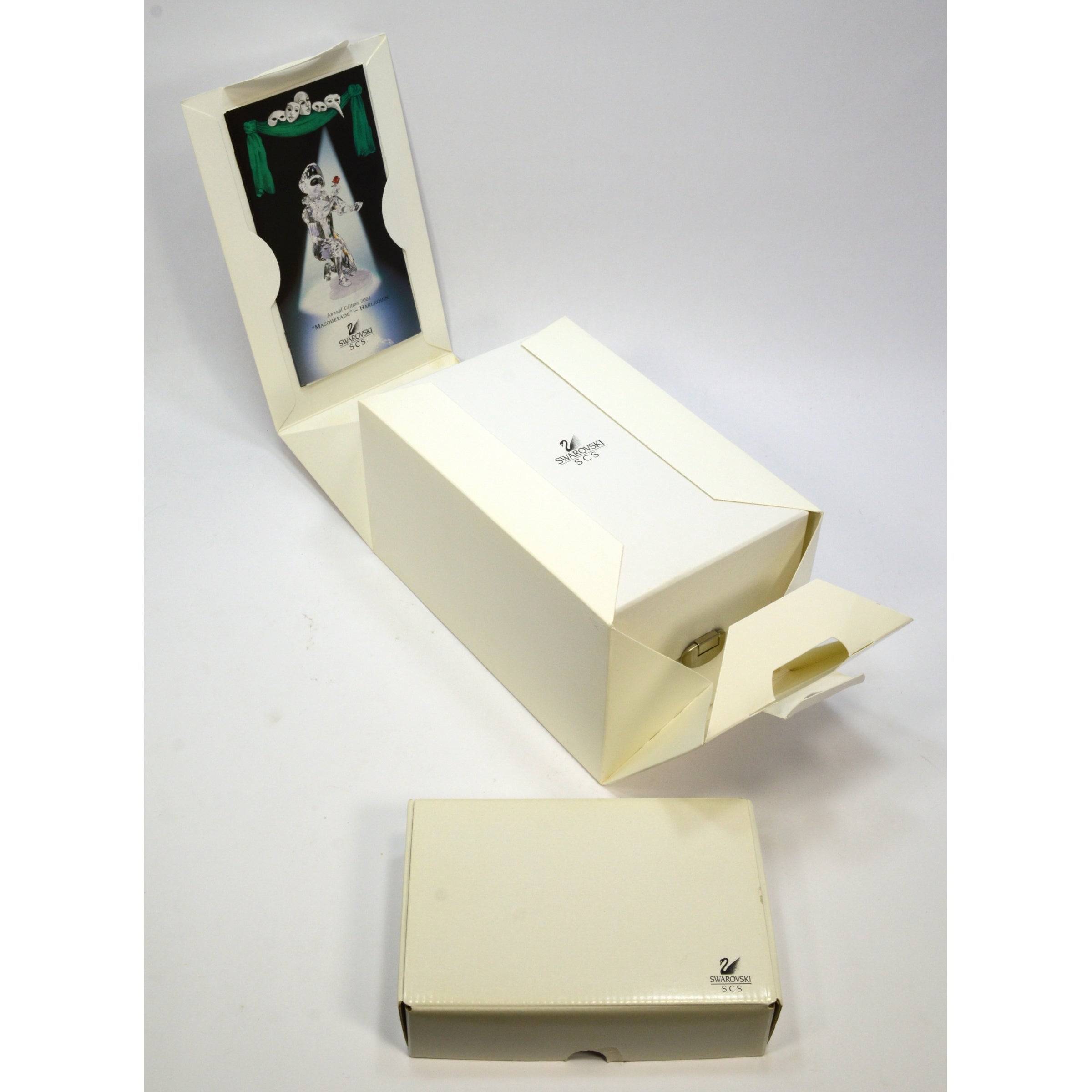 2001 Swarovski Crystal Figurine with Stand - Masquerade Harlequin #254044 in Original Box | Collectible Home Decor & Gift for Special Occasions