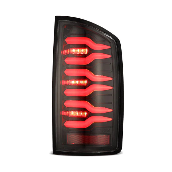 02-06 Dodge Ram 1500 & 03-06 Dodge Ram 2500/3500 LED Tail Lights - LUXX Series Alpha Black - Upgrade Your Truck's Style & Visibility for Night Driving & Off-Road Adventures
