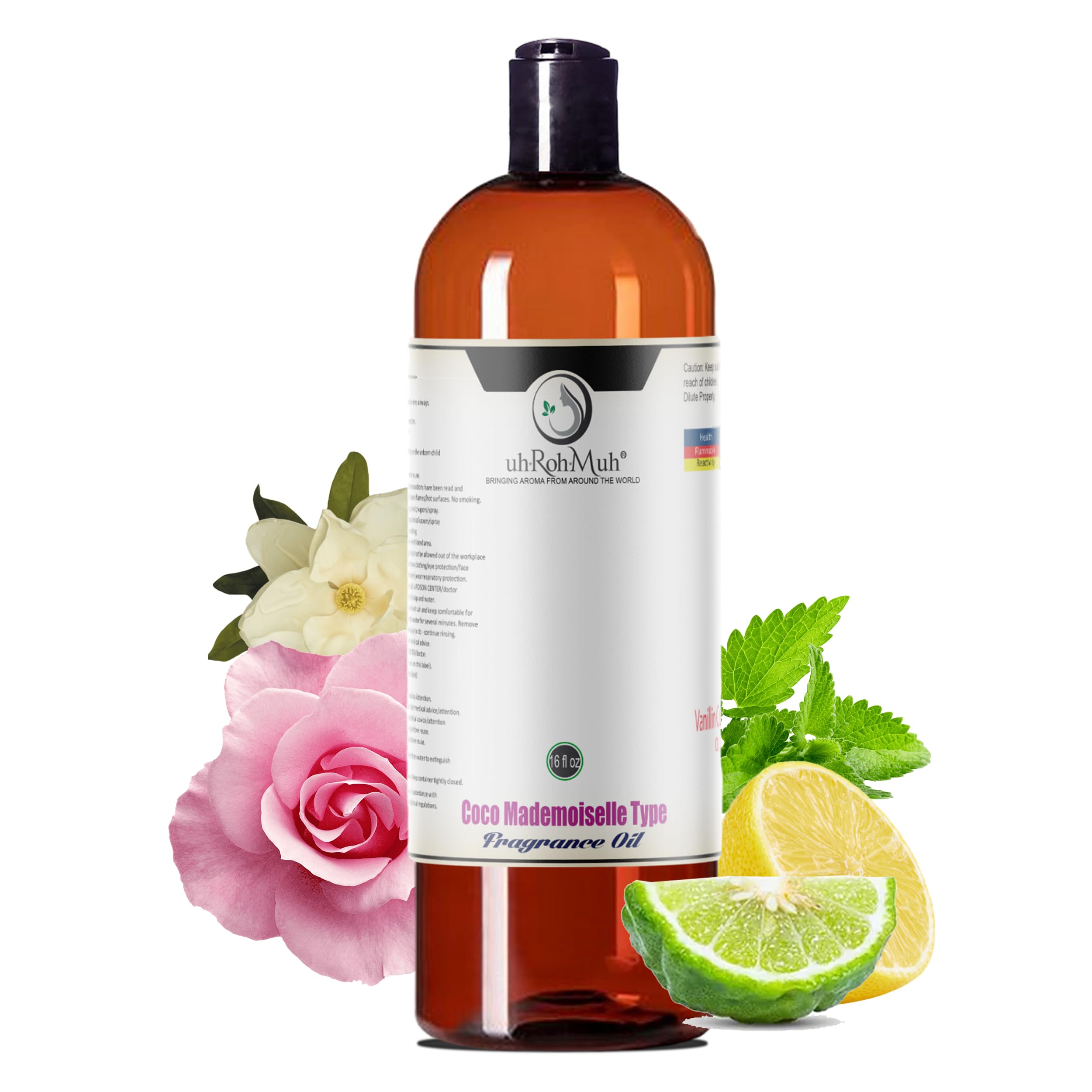 Premium Coco Mademoiselle Type Fragrance Oil 16 fl oz - Long Lasting Perfume Oil for Women - USA Made Luxury Scent - Perfect for Daily Wear, Date Nights & Special Occasions