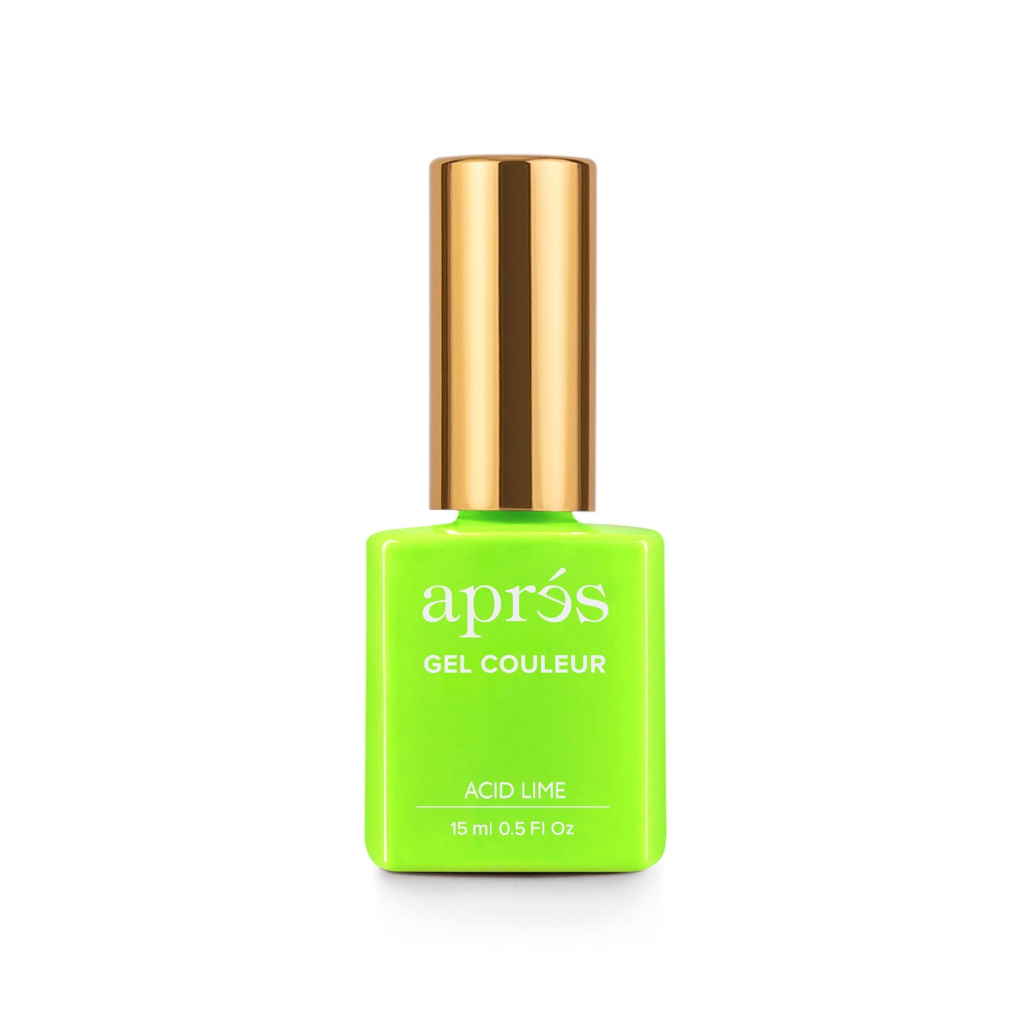 Apres Gel-X Nail Extension Kit - Acid Lime Color Gel Polish for Long-Lasting Manicures | Perfect for Summer Nails, Pedicures & Salon Use