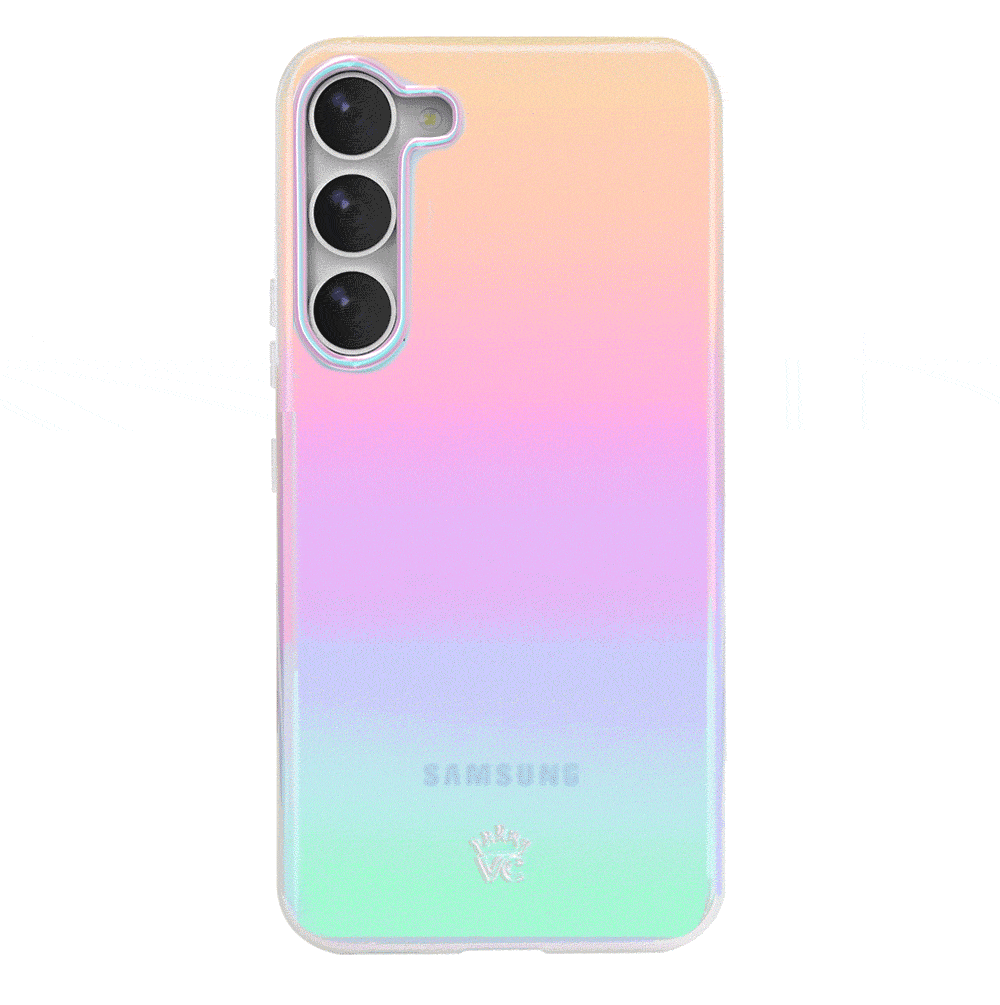 Samsung Galaxy Phone Case with White Opal Design - Slim Protective Cover for Everyday Use, Work, and Travel