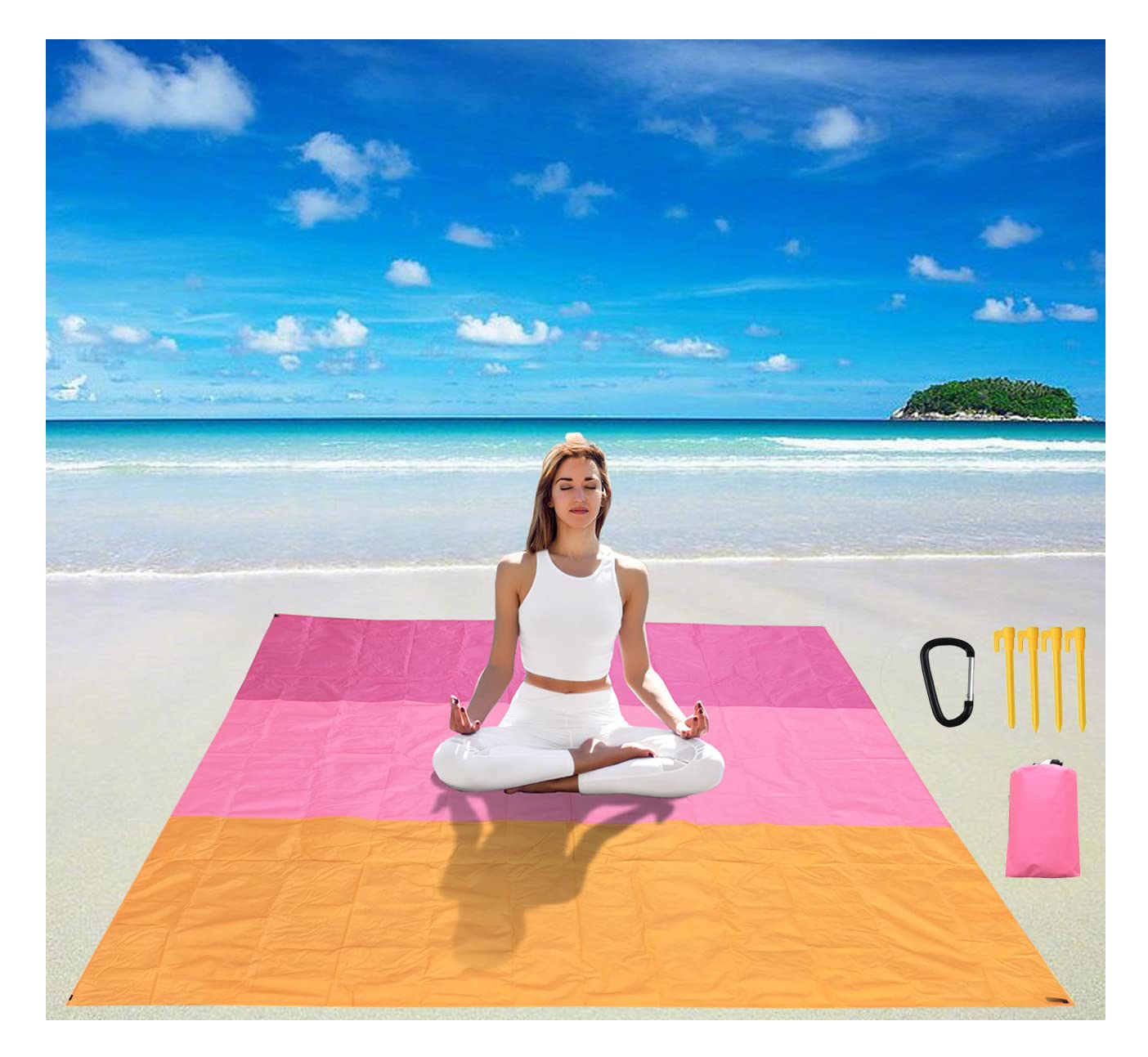 Waterproof Sandproof Beach Blanket - Extra Large 79
