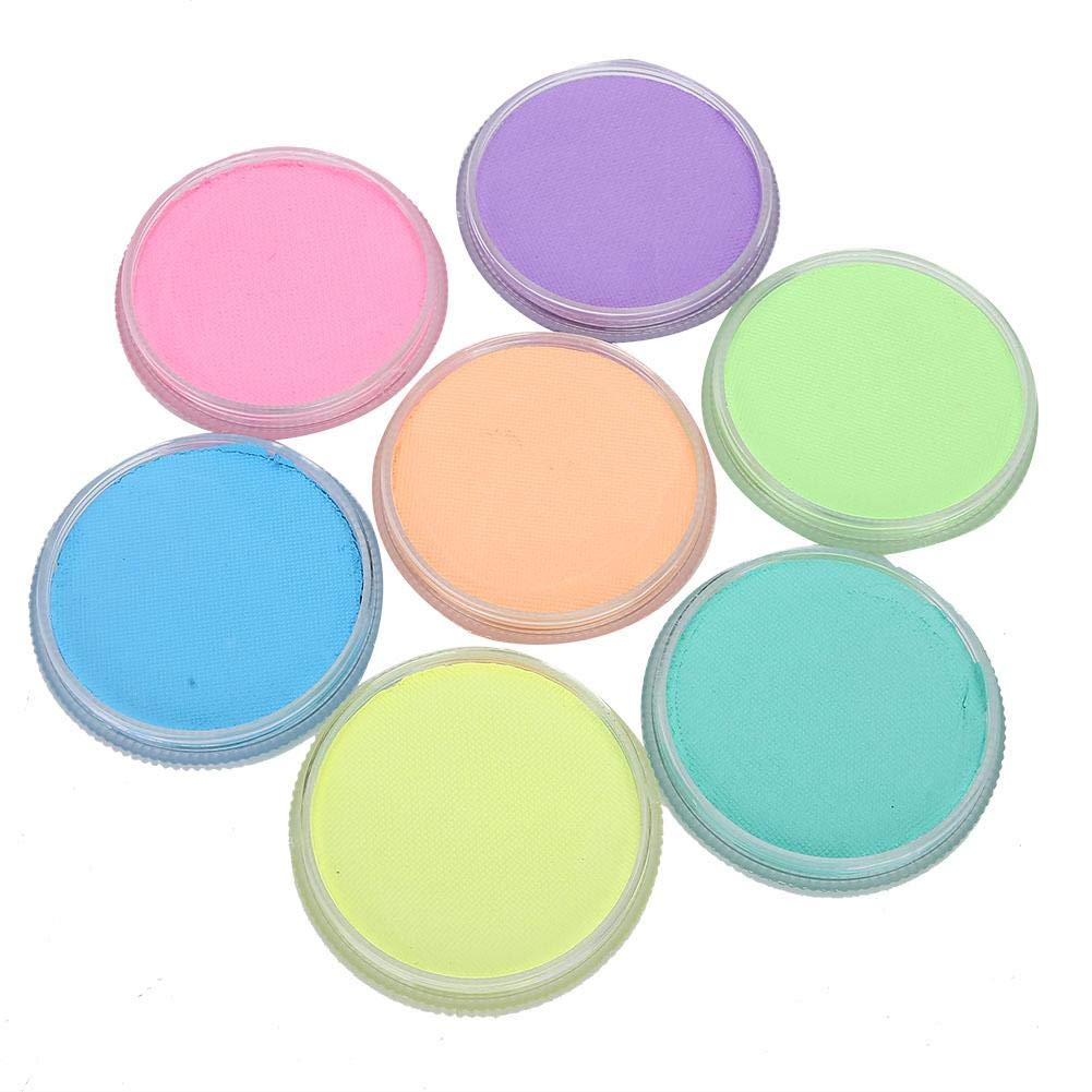 7 Fluorescent Color 30g DIY Body Paint Pigment - Non-Toxic Face & Body Makeup for Halloween, Cosplay, Parties & Art Projects - Perfect for Festival Body Art, Themed Events & Creative Face Painting