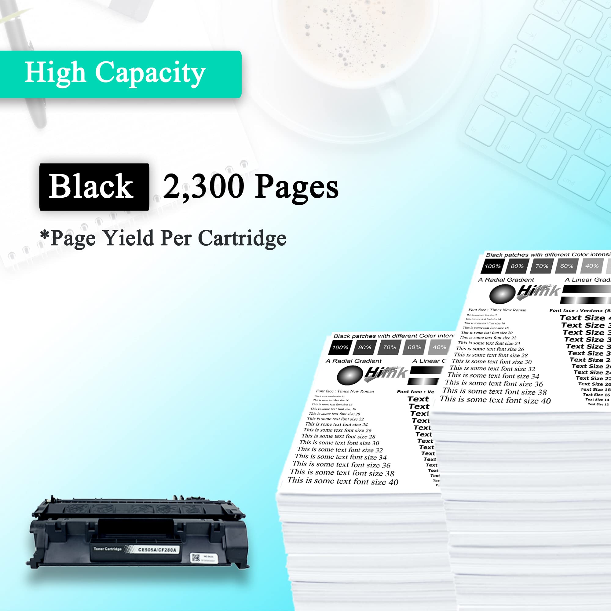HIINK Compatible Toner Cartridge Replacement for HP 05A CE505A - Works with HP LaserJet P2035/P2035n/P2050/P2055/P2055d/P2055dn/P2055x Series (Black, 3-Pack) - Perfect for Office Printing & High Volume Documents
