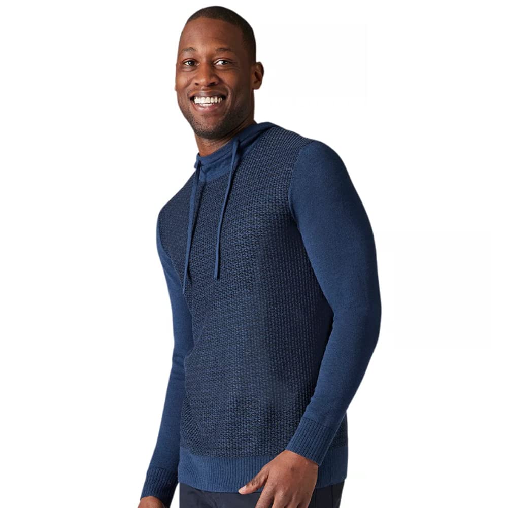 Smartwool Men's Sparwood Texture Hoodie - Merino Wool Sweater for Hiking, Camping & Outdoor Activities - Warm & Breathable Pullover for Cold Weather