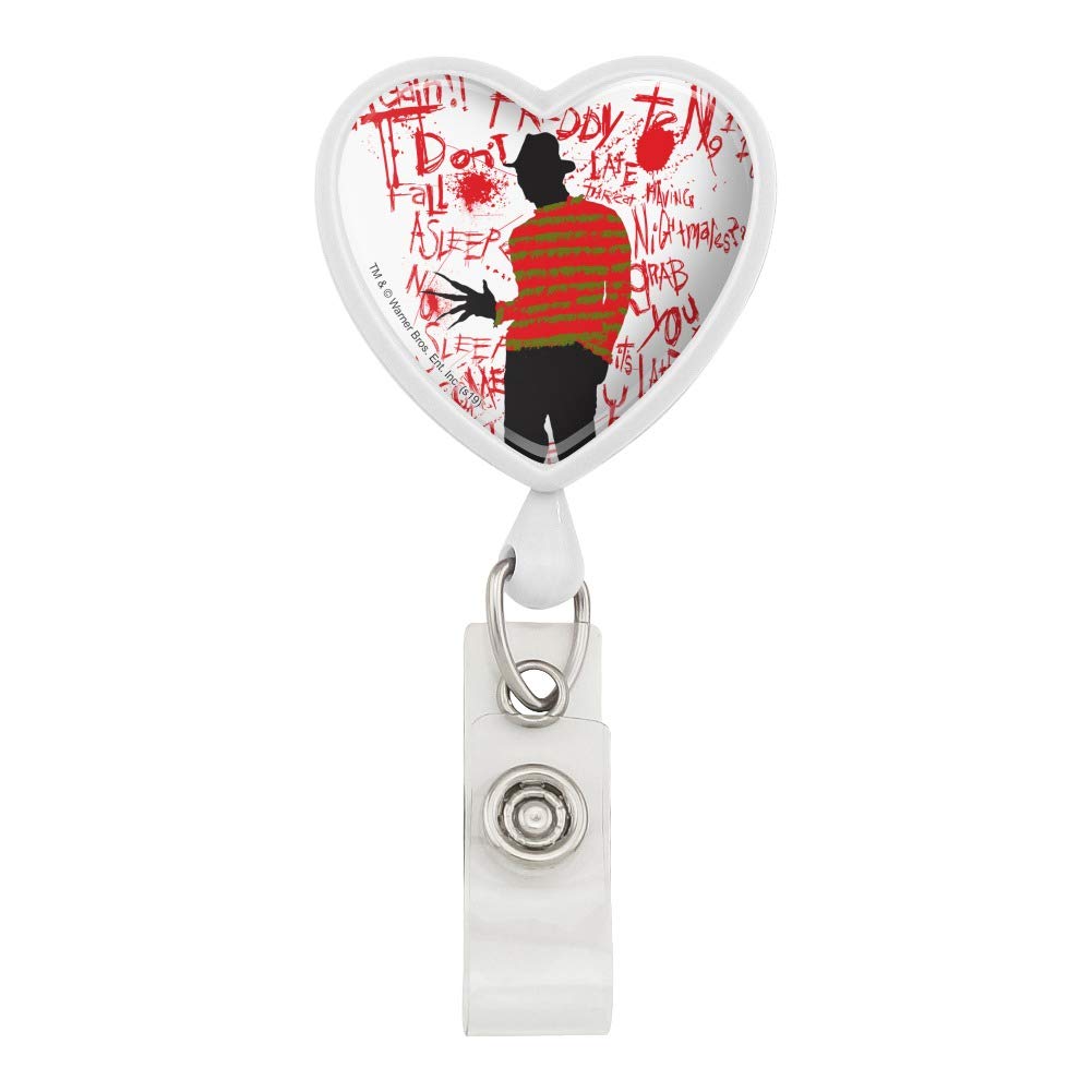 Freddy Krueger Nightmare on Elm Street Retractable ID Badge Holder - Horror Movie Fan Accessory for Work, Conventions & Halloween Costumes