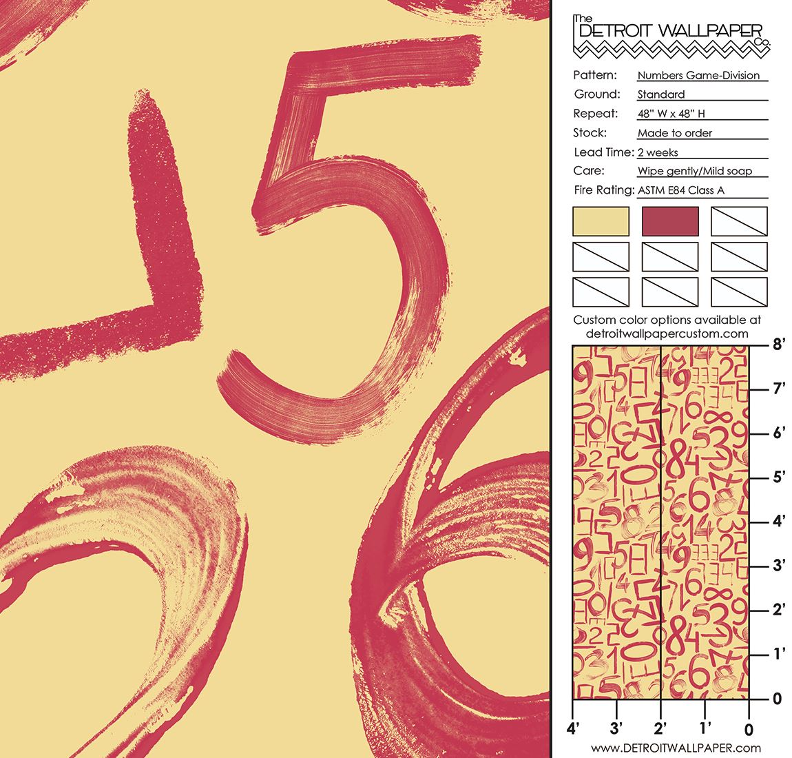 Numbers Game Division Wallpaper - Educational Math Decor for Kids & Classrooms | Perfect for Learning & Playrooms