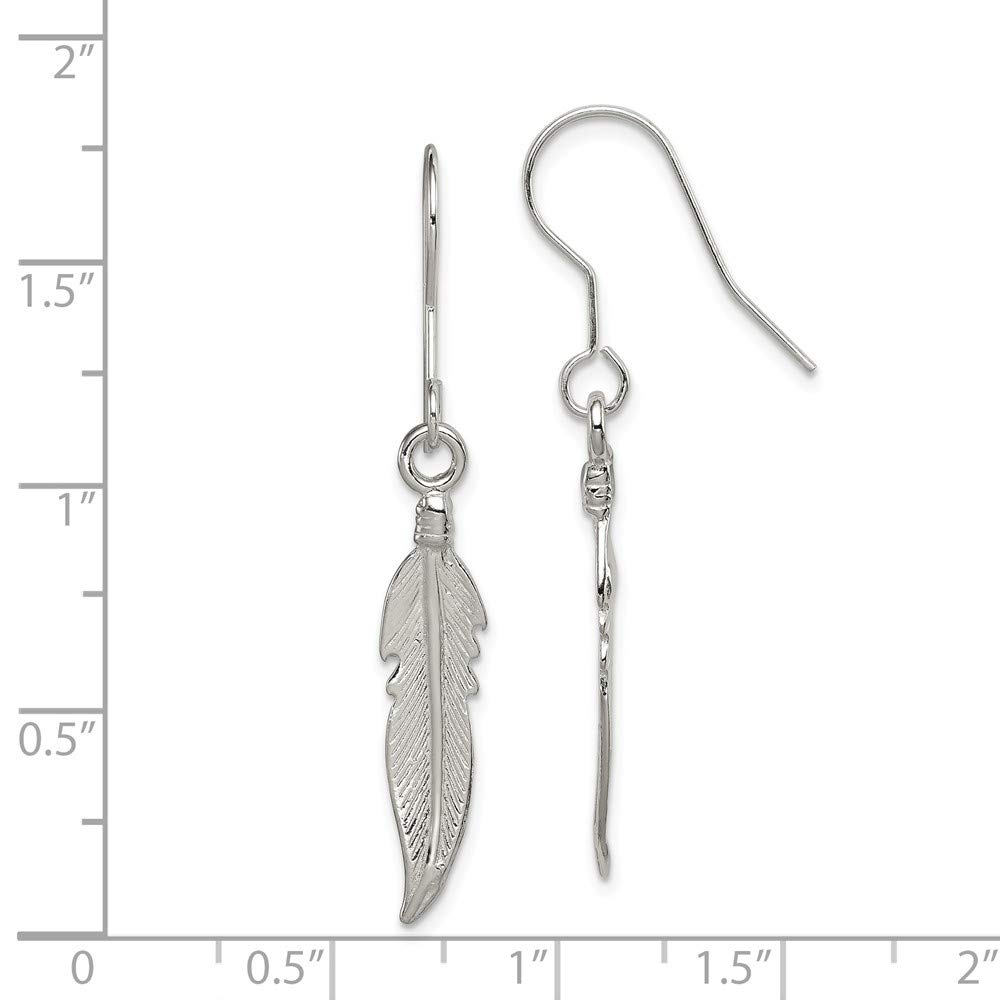 925 Sterling Silver Feather Earrings for Women - Hypoallergenic Lightweight Dangle Earrings - Perfect for Everyday Wear, Parties & Gifts