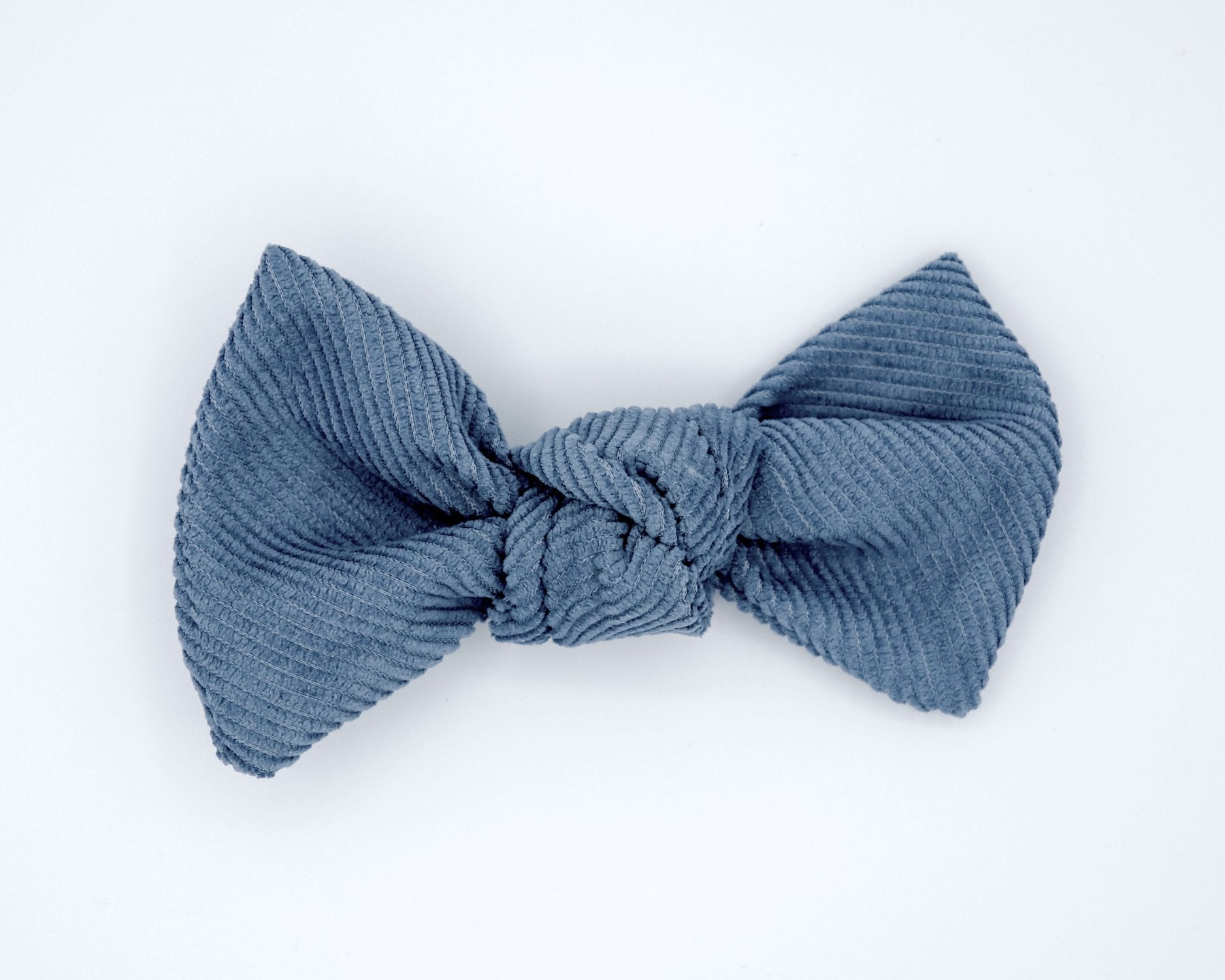 Stylish Corduroy Hair Bow in Pacific Blue - Perfect for Girls' Fashion Accessories, School, Parties & Special Occasions