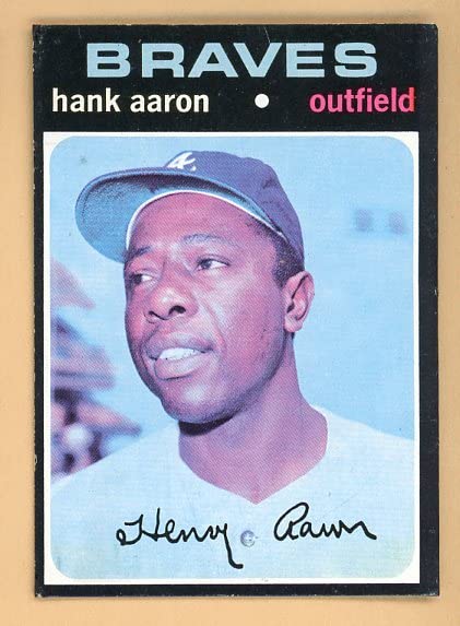 1971 Topps #400 Hank Aaron Atlanta Braves Baseball Card VG-EX Condition - Rare Vintage Collectible for Sports Memorabilia Fans & Card Investors | Perfect for Display, Trading, and Gift Giving