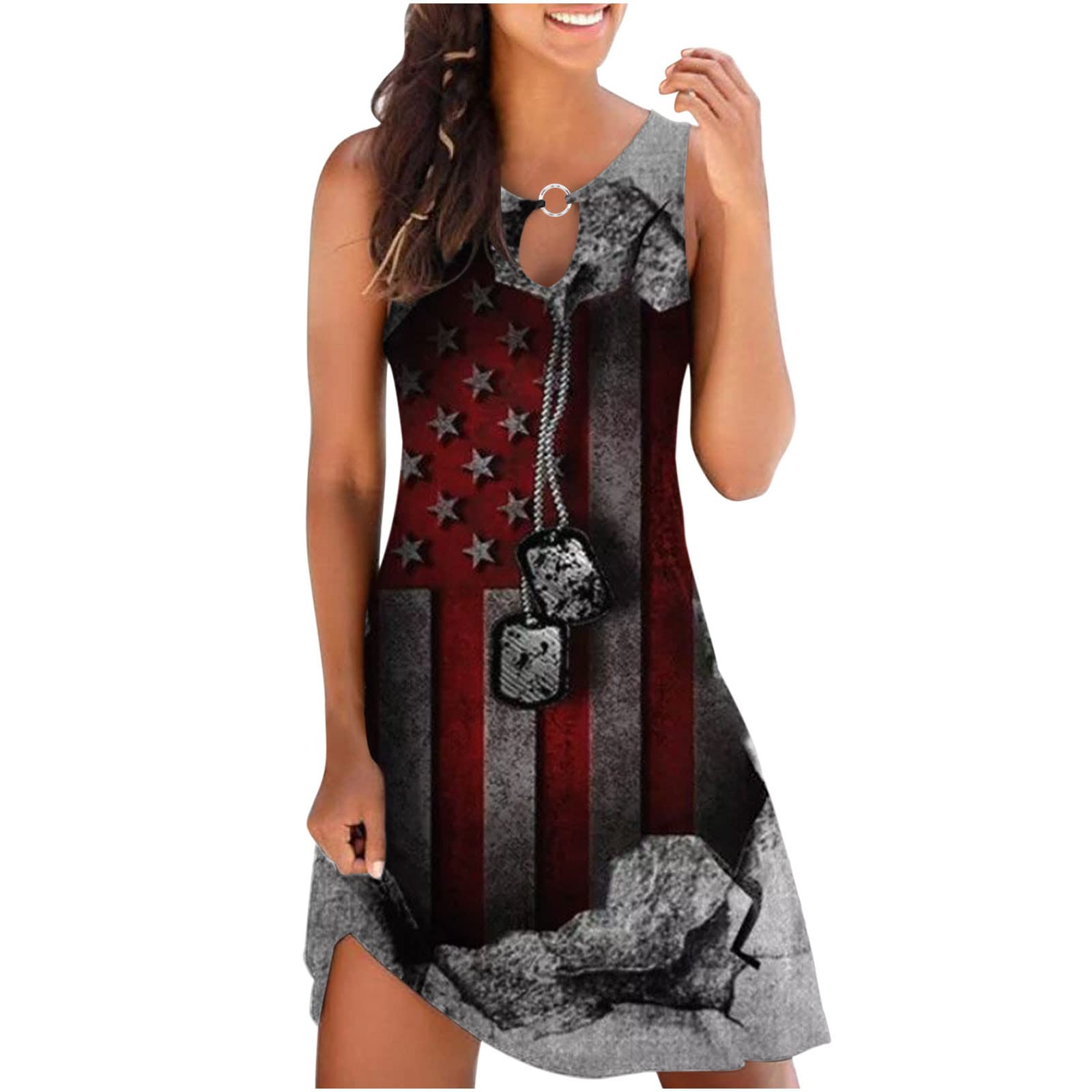 2024 Women's Summer Dresses - Casual Sleeveless Boho Flowy Sundress for Beach Vacation, Party & Outdoor Activities | Lightweight Comfortable Maxi Dress