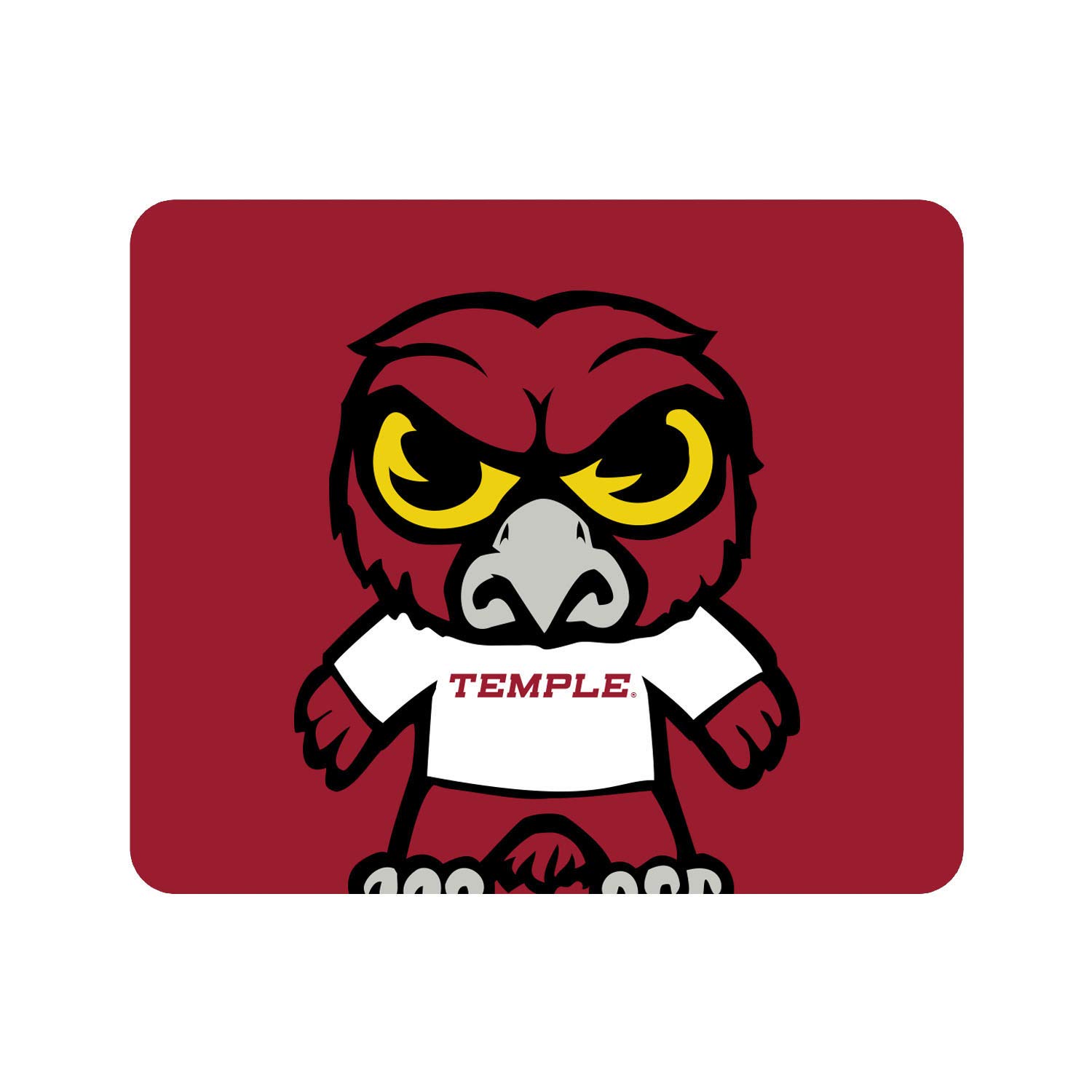 OTM Essentials Temple University Standard Fabric Mouse Pad - Non-Slip Desk Accessory for Gaming & Office Use - Ergonomic Computer Mousepad with Premium Fabric Surface - Perfect for Work, School & Esports