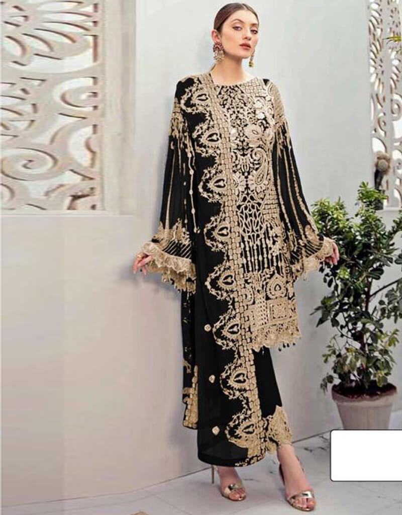 Black Pant Style Suits for Women - Elegant Georgette Fabric Office Wear & Formal Attire - Perfect for Business Meetings, Weddings, and Special Occasions