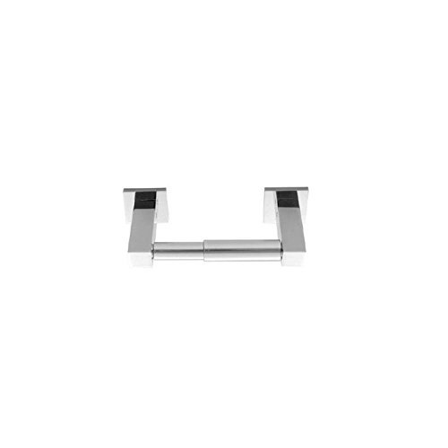 Jaclo 4277-PCH Cubix Modern Toilet Paper Holder - Polished Chrome Bathroom Tissue Roll Dispenser for Home & Commercial Use