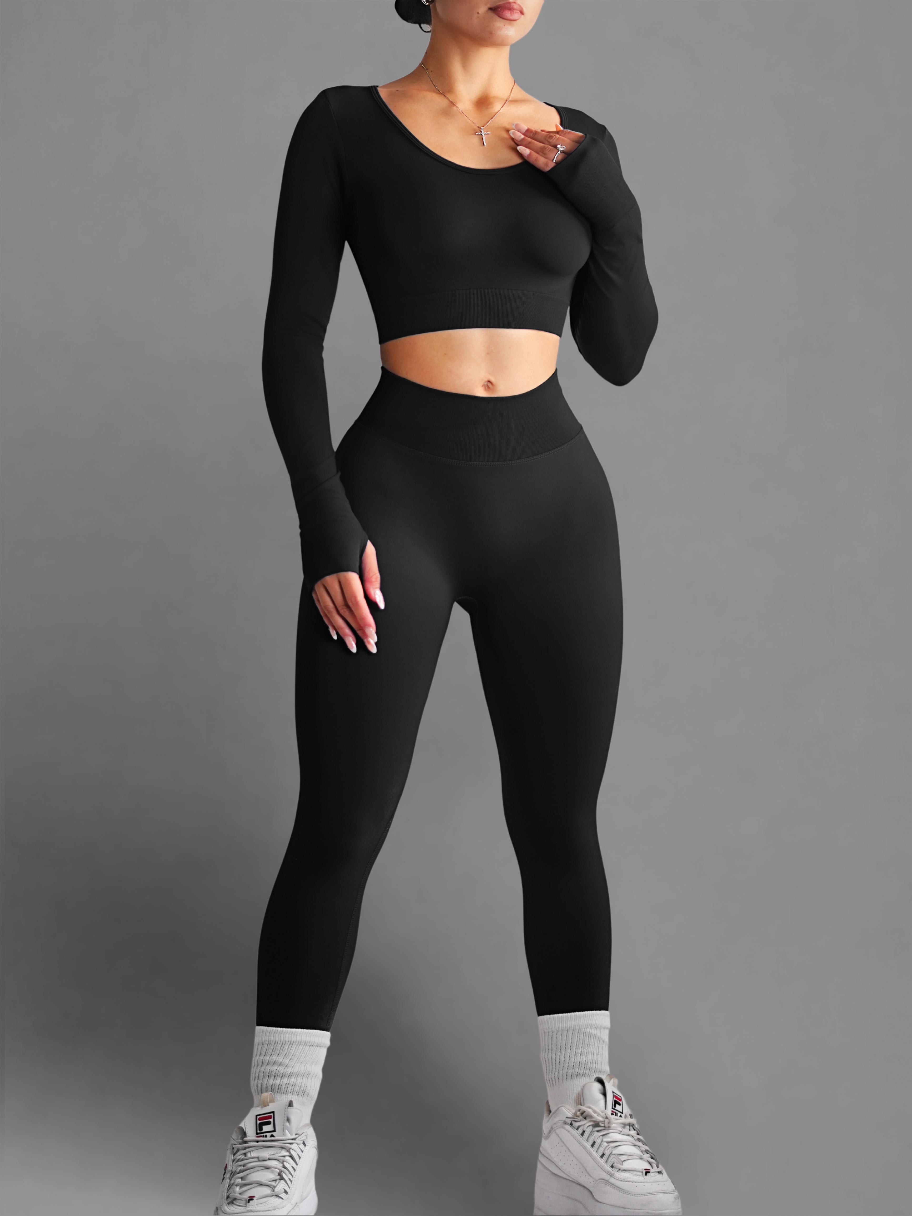 Seamless Breathable Leggings for Women - High Waist Yoga Pants, Workout Running Tights (Black) - Perfect for Gym, Yoga, Running & Everyday Wear
