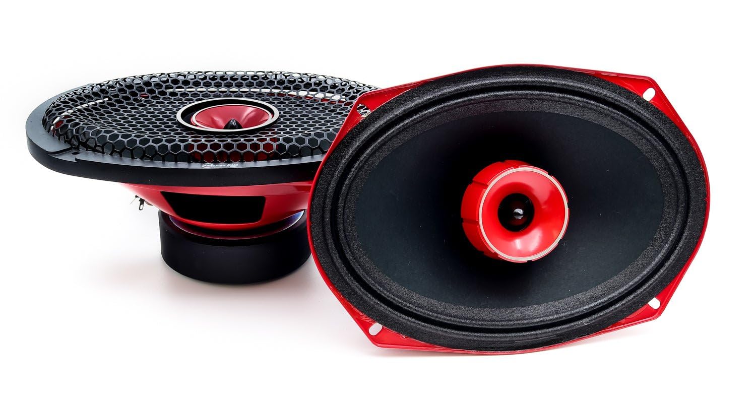 American Bass Godfather 6x9 Midrange Speakers with Bullet Tweeter - 400W RMS Power - Pair for Car Audio Upgrade | Perfect for Trucks, SUVs & Custom Car Stereo Systems