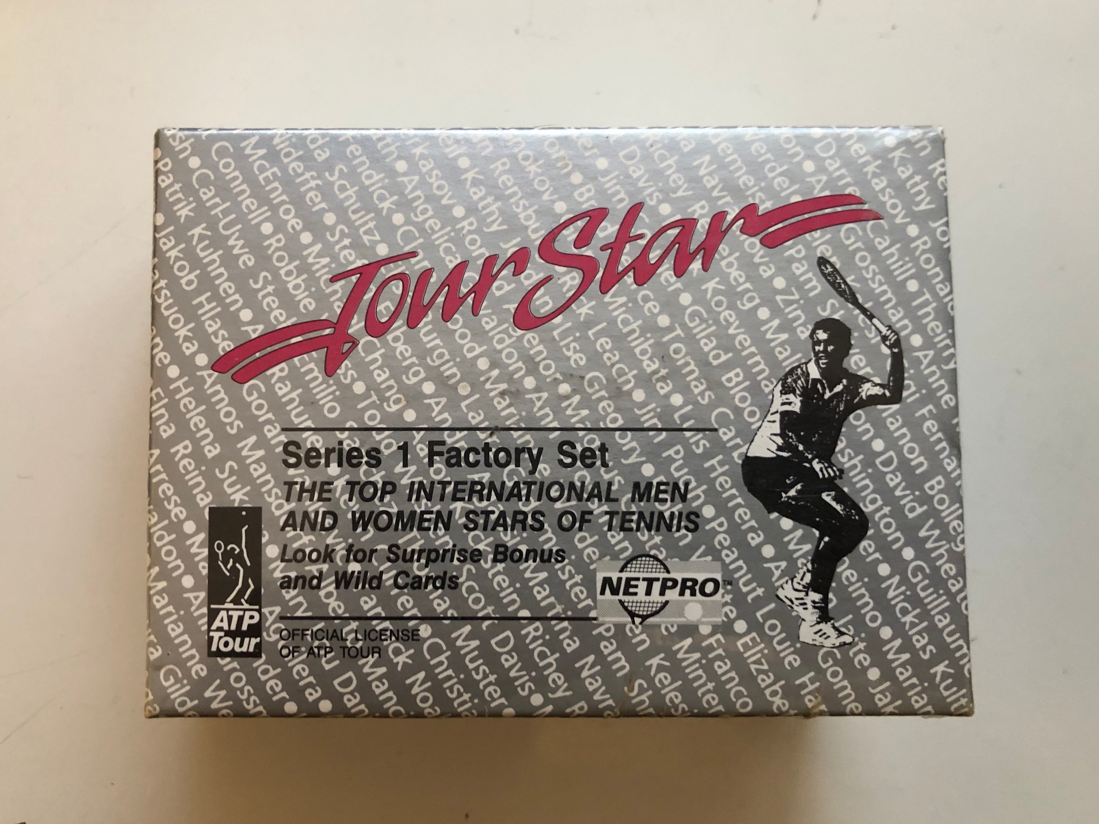 Vintage 1990 Netpro ATP Tour Tennis Legends Factory Sealed Card Set - Collectible Trading Cards for Tennis Fans & Sports Memorabilia Enthusiasts - Perfect for Display, Gifts, and Nostalgic Sports Collections