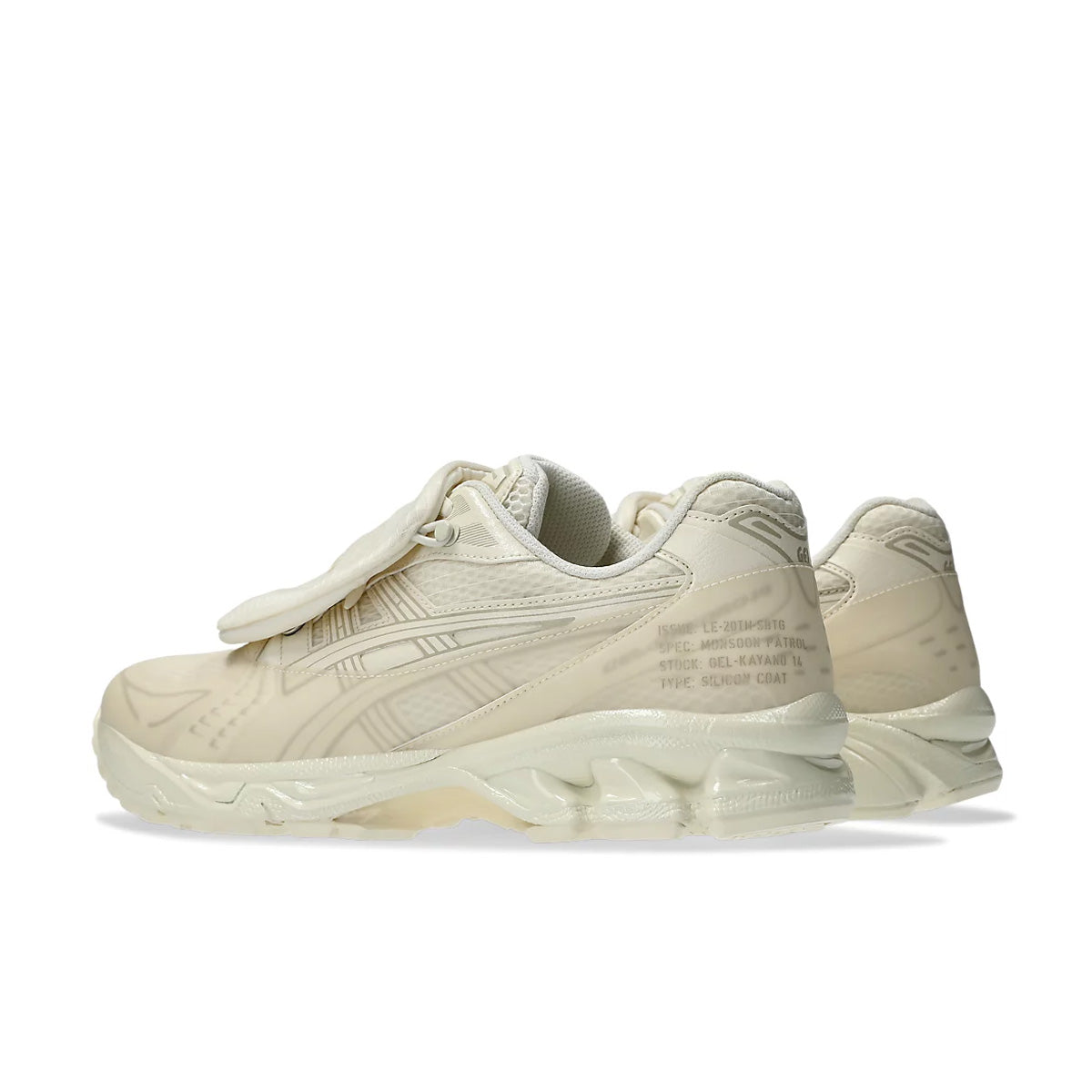 SBTG Limited Edition ASICS GEL-Kayano 14 'Monsoon Patrol Cream' Running Shoes - Premium Comfort for Jogging, Gym Workouts & Streetwear Fashion
