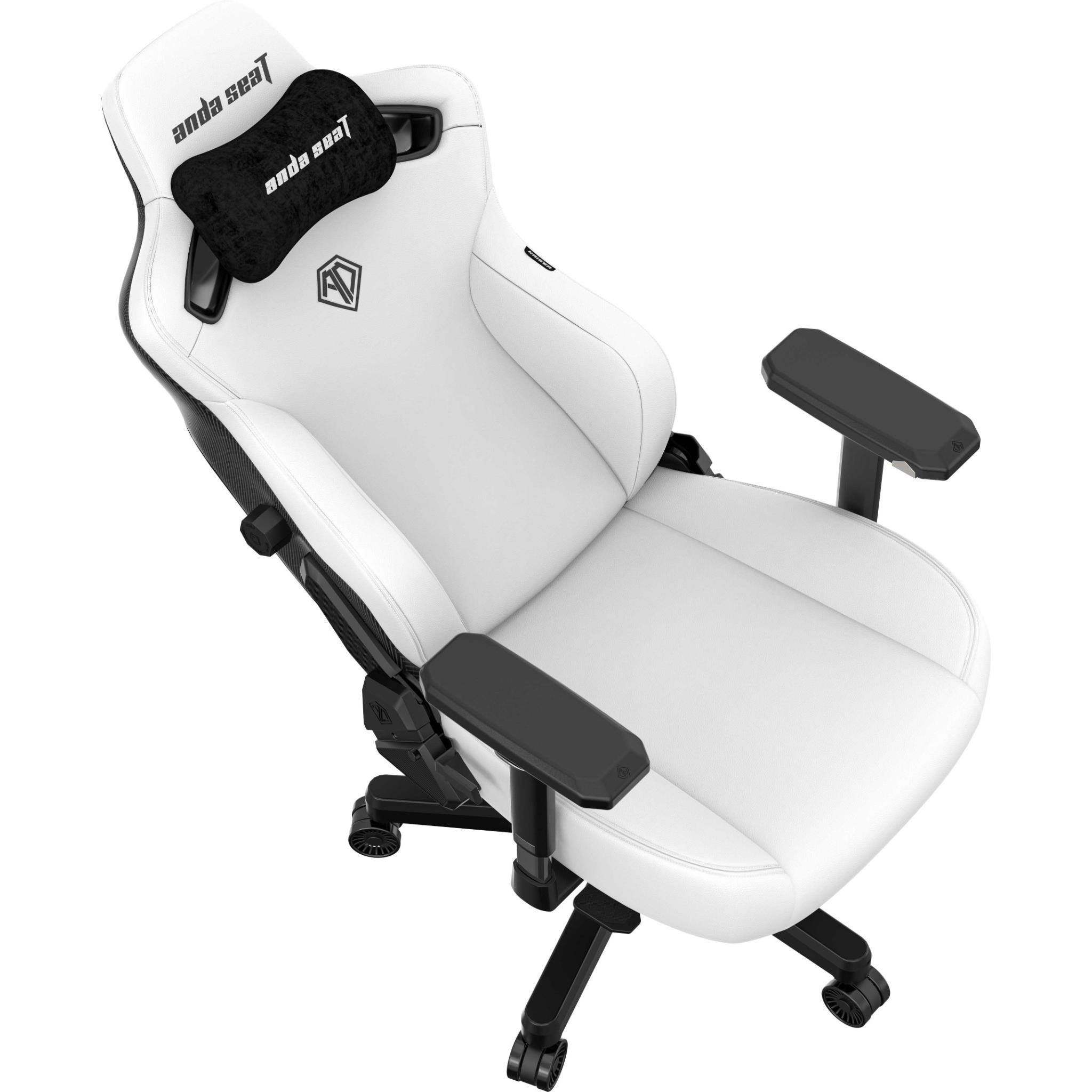 Anda Seat Kaiser 3 Series Premium Ergonomic Gaming Chair - White (Large Size) for PC, PS5, Xbox & Office - Comfortable Racing Style Chair with Lumbar Support