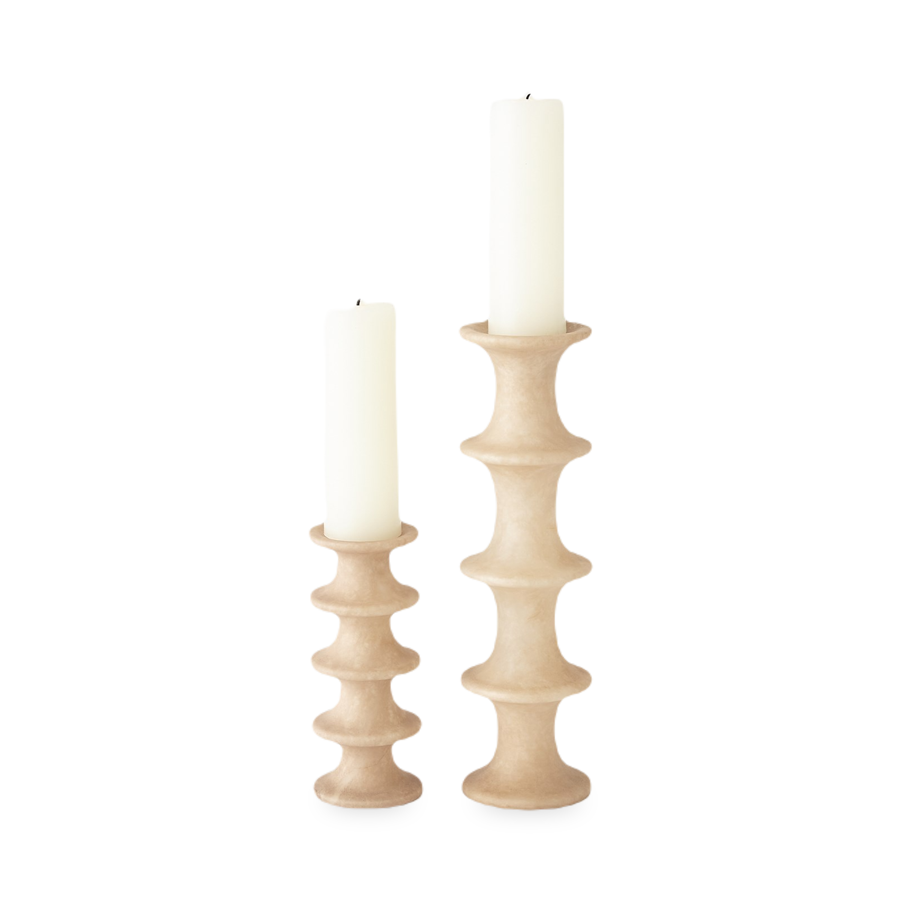 Ridge Candle Holder - Modern Metal Candle Stand for Home Decor, Wedding Centerpieces & Romantic Dinner Settings