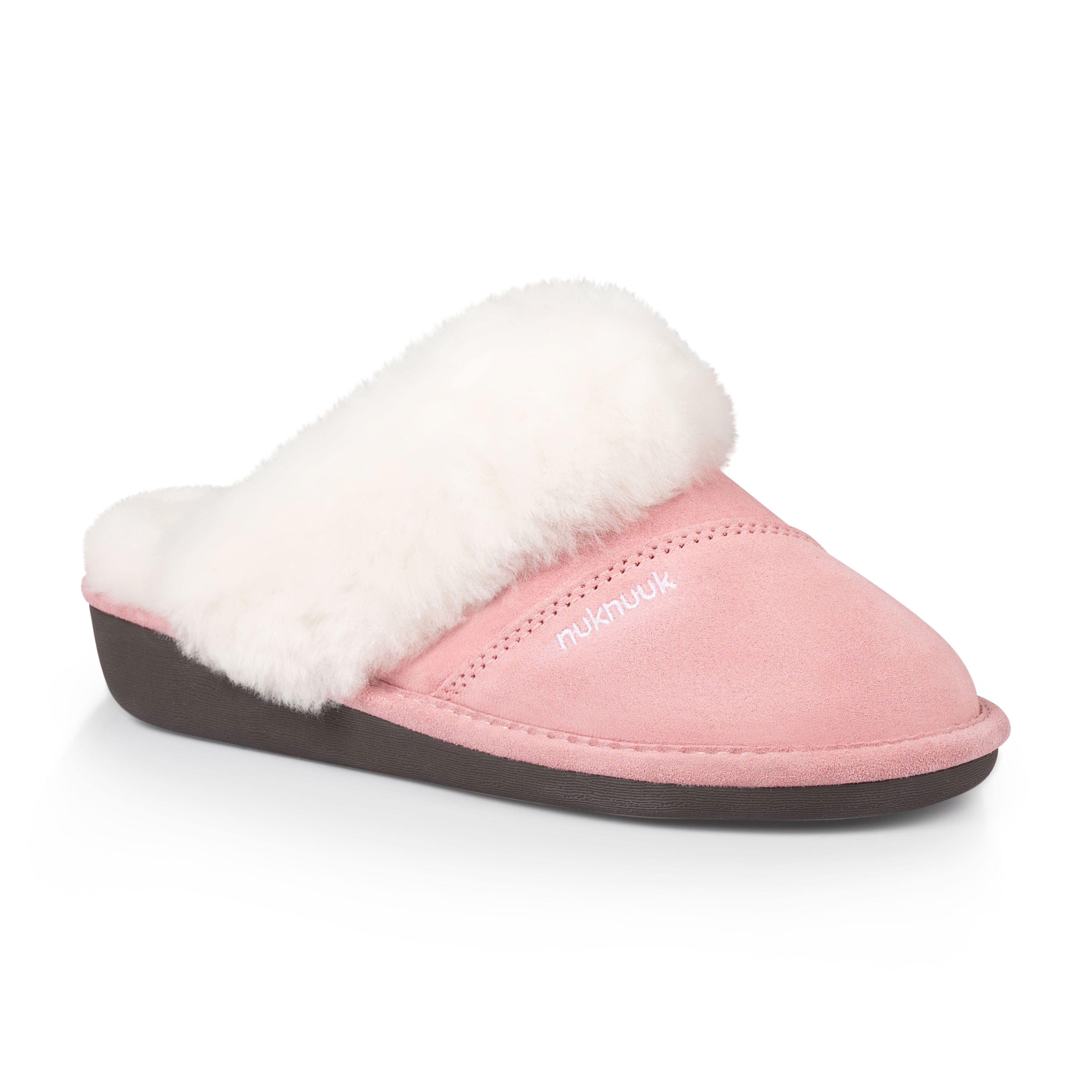 Joy Women's Fuzzy House Slippers - Soft Indoor Slides with Non-Slip Sole, Comfortable for Home, Spa & Lounge (Blush Pink) - Perfect for Relaxing, Gift Giving & Cozy Winter Nights