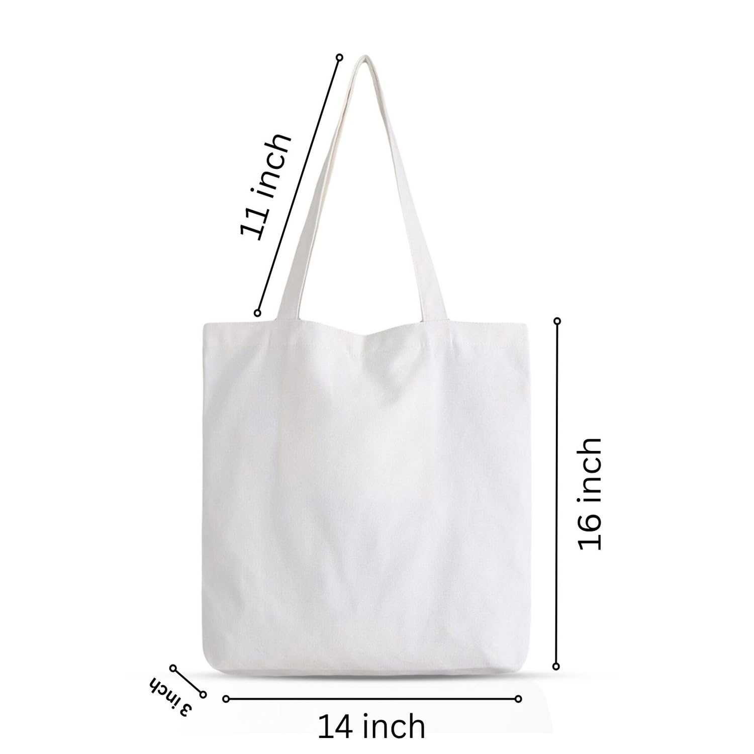 SHAVIKA Women's Canvas Tote Bag with Zipper - Stylish Polyester Shoulder Bag for College, Work, Travel & Everyday Use | Perfect as Laptop Bag, Shopping Tote & Beach Accessory