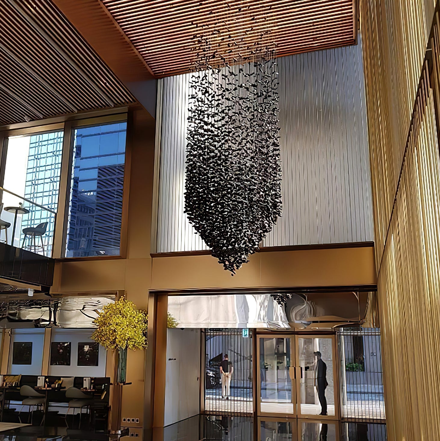 Stylish Charcoal Black O-Shaped Chandelier - Modern Ceiling Light Fixture for Dining Room, Bedroom & Living Room Decor