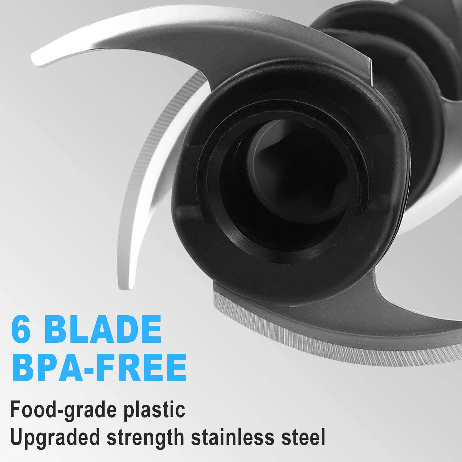 Ninja Professional Blender Replacement Stacked Blades - 6 Blade Assembly Compatible with BL500, BL660, BL700, BL740, NJ600C Models - Perfect for Smoothies, Shakes & Food Prep in 72 oz Pitcher
