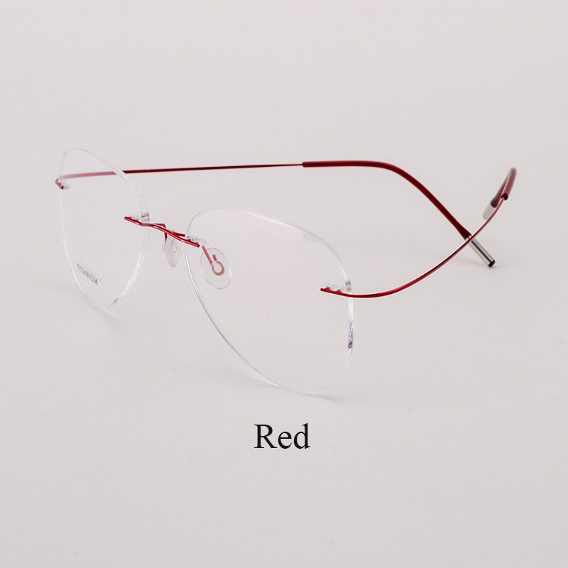 Bclear Men's Eyeglasses Titanium Rimless Lightweight Flexible Frame - 20002 - Perfect for Work, Reading & Everyday Use