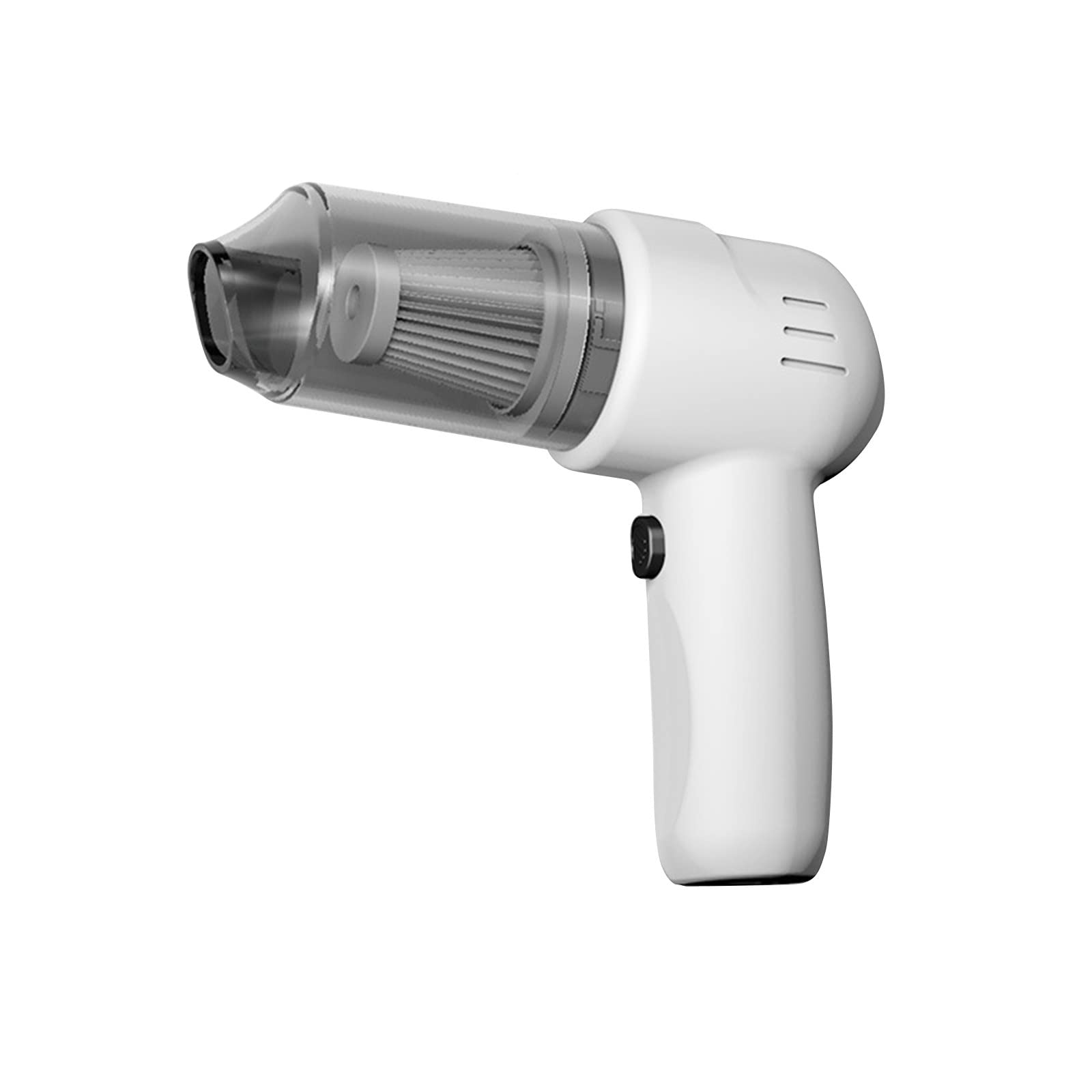 Portable Handheld Wireless Car Vacuum Cleaner - Powerful 120W Suction, Rechargeable Cordless Mini Vacuum for Car, Home, Office - Compact & Lightweight Design - White TG6 (Perfect for Cleaning Car Seats, Pet Hair, Crumbs & Household Dust)