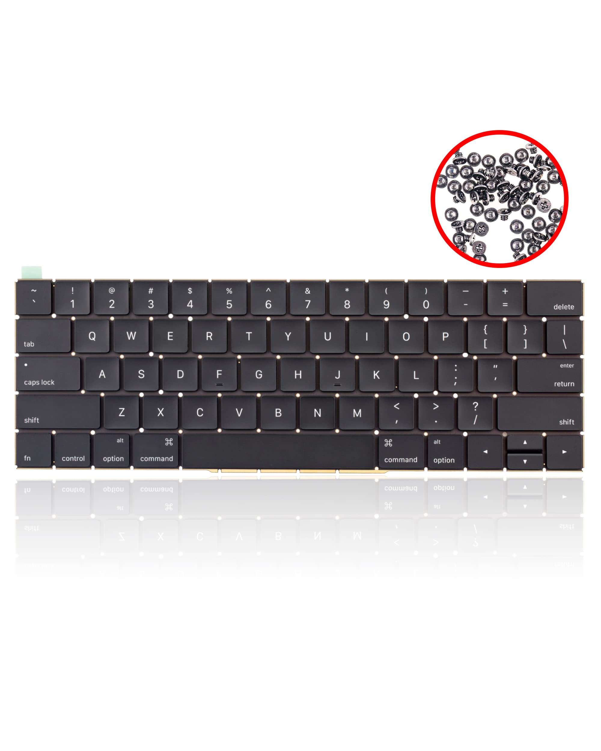 Backlit Replacement Keyboard with Screws for MacBook Pro 13