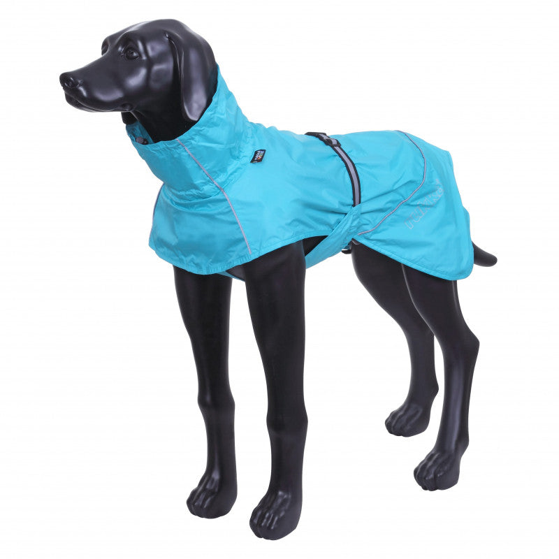 Rukka Pets Waterproof Dog Raincoat - Lightweight Reflective Rain Jacket for Small to Medium Dogs - Perfect for Walking in Rainy Weather