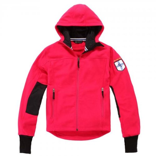 Pringle Women's Fleece Hooded Jacket in Rose Pink - Soft & Warm Winter Coat for Outdoor Activities, Hiking, and Casual Wear (Small)