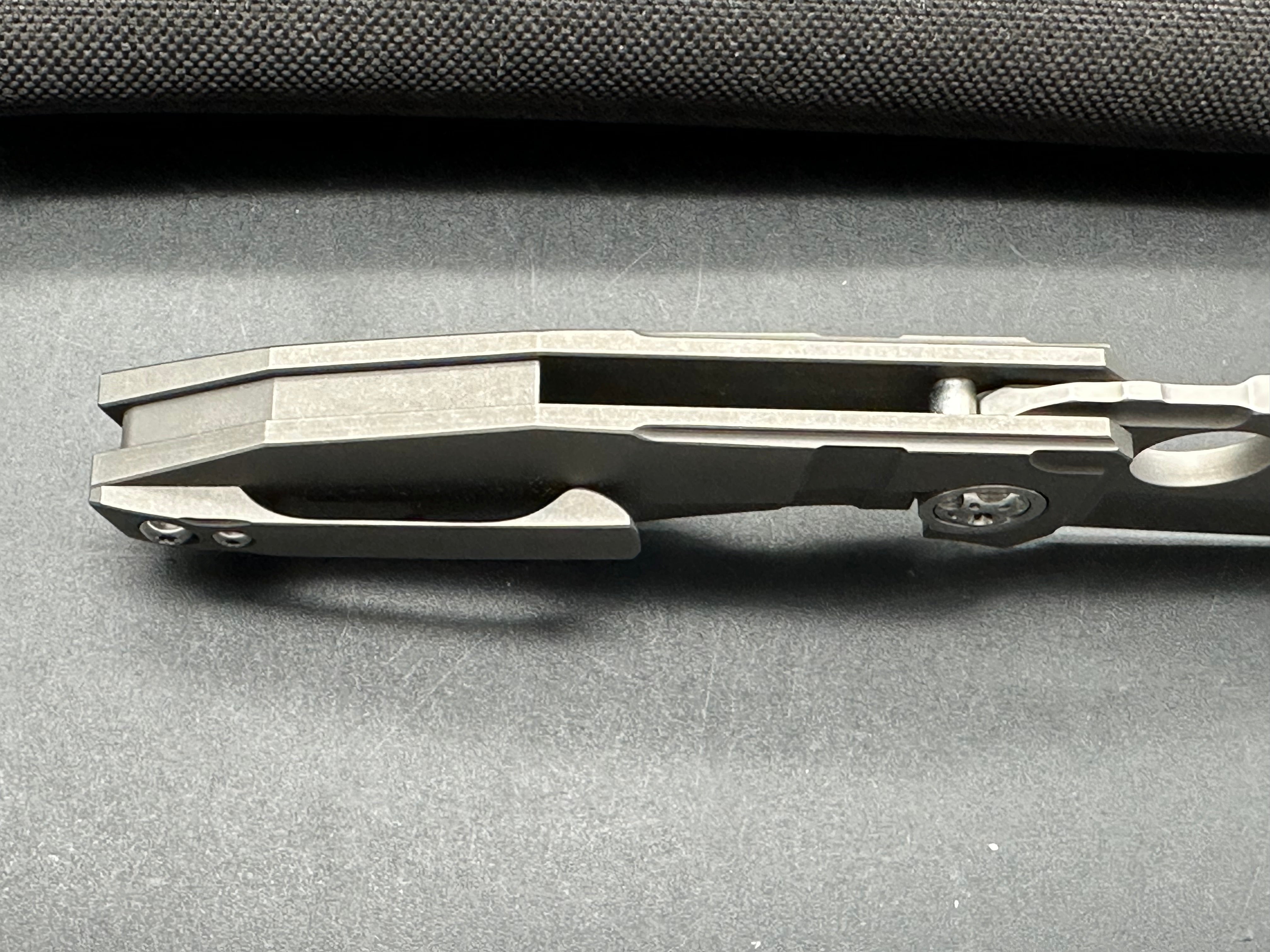 Spyderco Stovepipe Frame Lock Folding Knife - Titanium Handle, 2.8