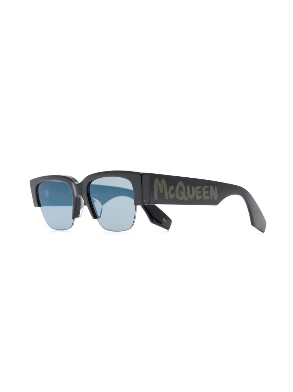 Alexander McQueen Black Sunglasses for Women & Men - Luxury Designer Shades for Fashion, Travel & Outdoor Activities