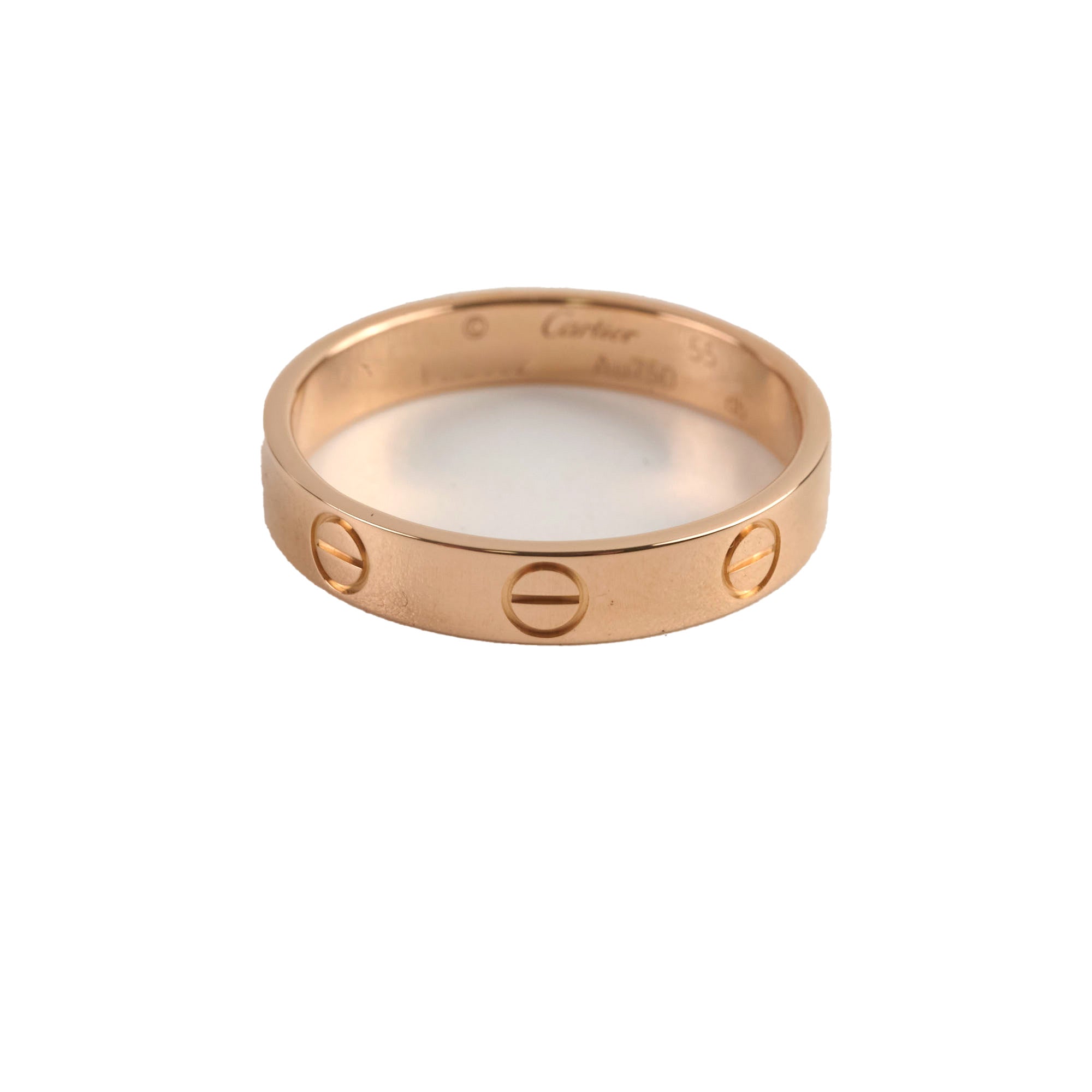 Cartier Love Wedding Band in 18K Pink Gold - Size 55 (US 7.25) | Luxury Bridal Ring for Women | Perfect for Engagement, Anniversary & Romantic Gifts
