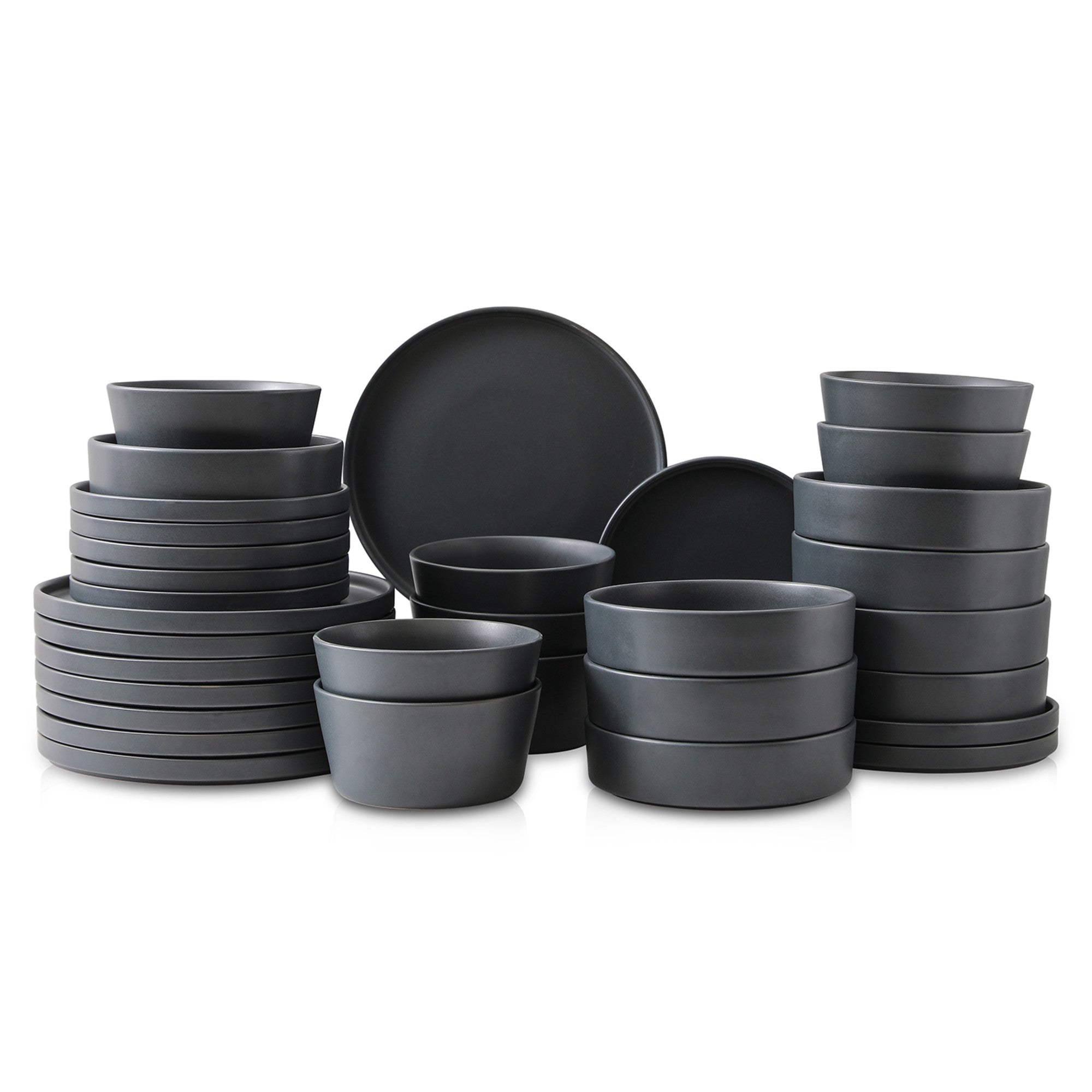 Premium Celina Stoneware Dinnerware Set - 7 Inch Pasta & Cereal Bowls for Everyday Meals, Family Dinners & Entertaining Guests