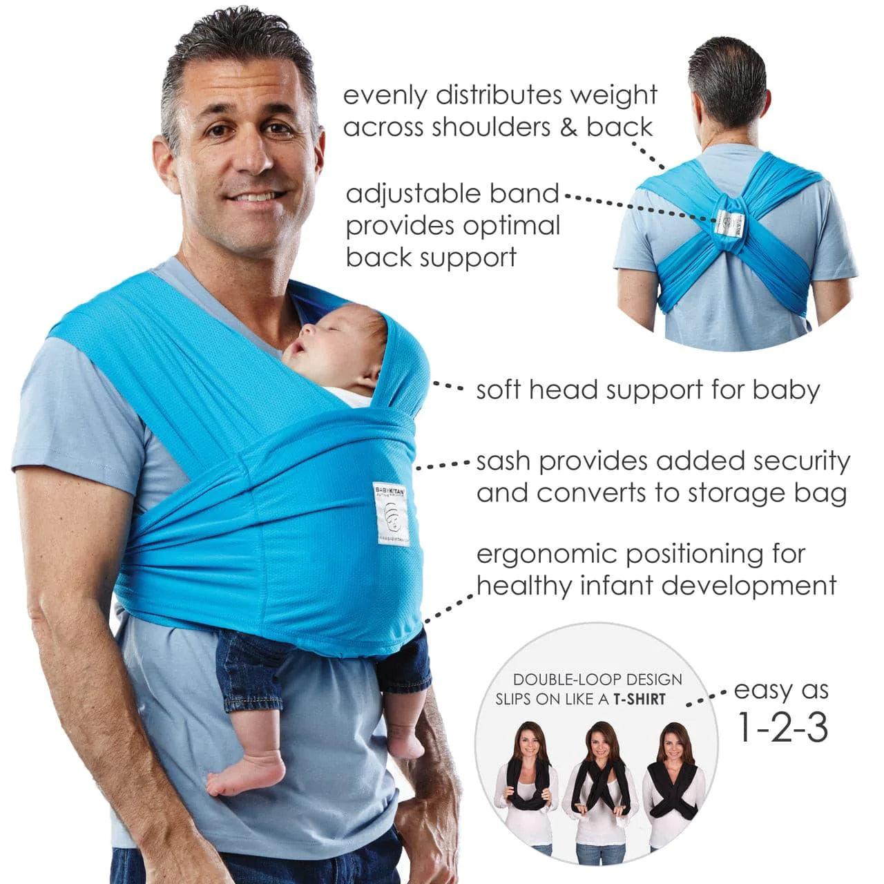 Original Baby K'tan Carrier - Soft & Breathable Infant Sling for Newborns to Toddlers - Hands-Free Baby Wearing for Errands, Walks & Parenting On-The-Go