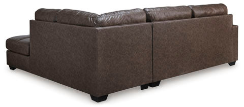 Barlin Mills Umber Sofa with Chaise Lounge - Modern 3-Seater Sectional Couch for Living Room, Home Theater & Cozy Family Gatherings