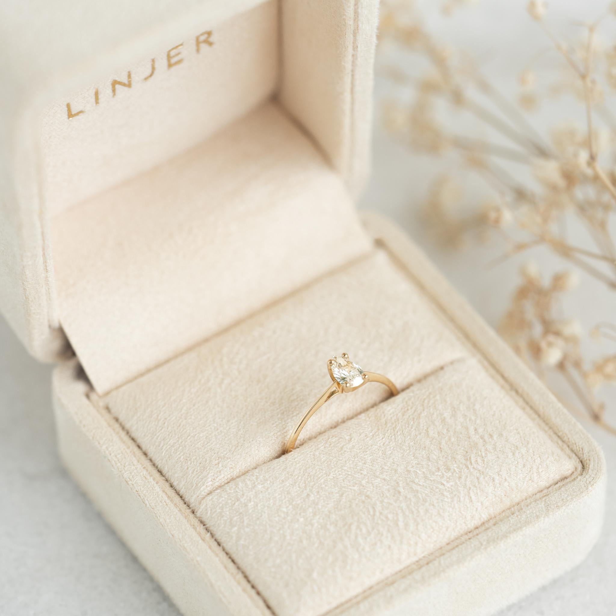 Velvet Ring Box - Elegant Jewelry Gift Box for Engagement, Wedding & Proposal Rings - Perfect for Proposal, Anniversary & Special Occasions
