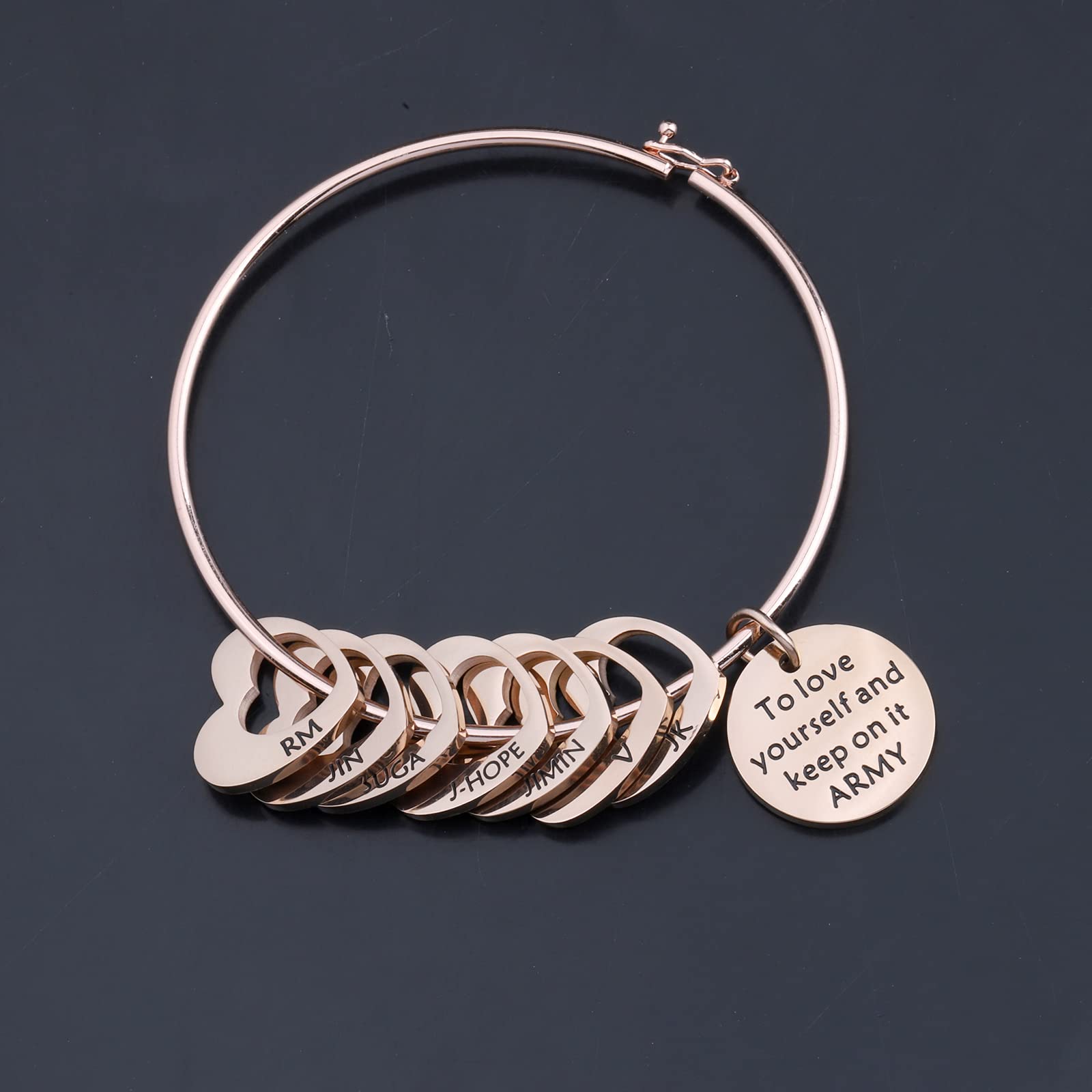 WSNANG Military Appreciation Bracelet - DIY Jewelry Making Kit for Army Fans, Self-Love Gift, K-Pop Fan Accessories | Perfect for Concerts, Fan Meetings & Military Support Events