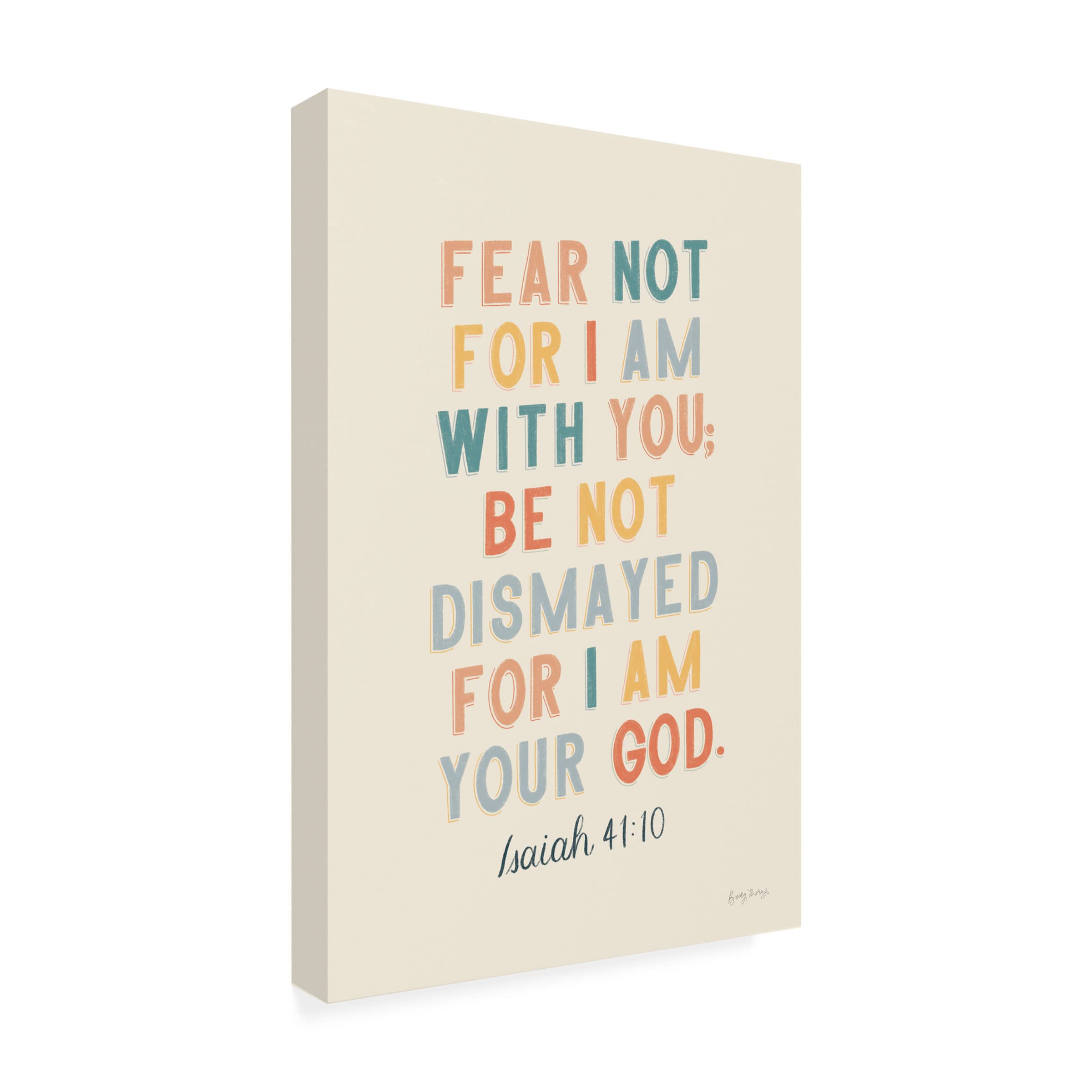 Becky Thorns 'Bible Saying I' Religious Canvas Wall Art Print - 16x24 Inches - Inspirational Scripture Home Decor for Living Room, Bedroom & Office