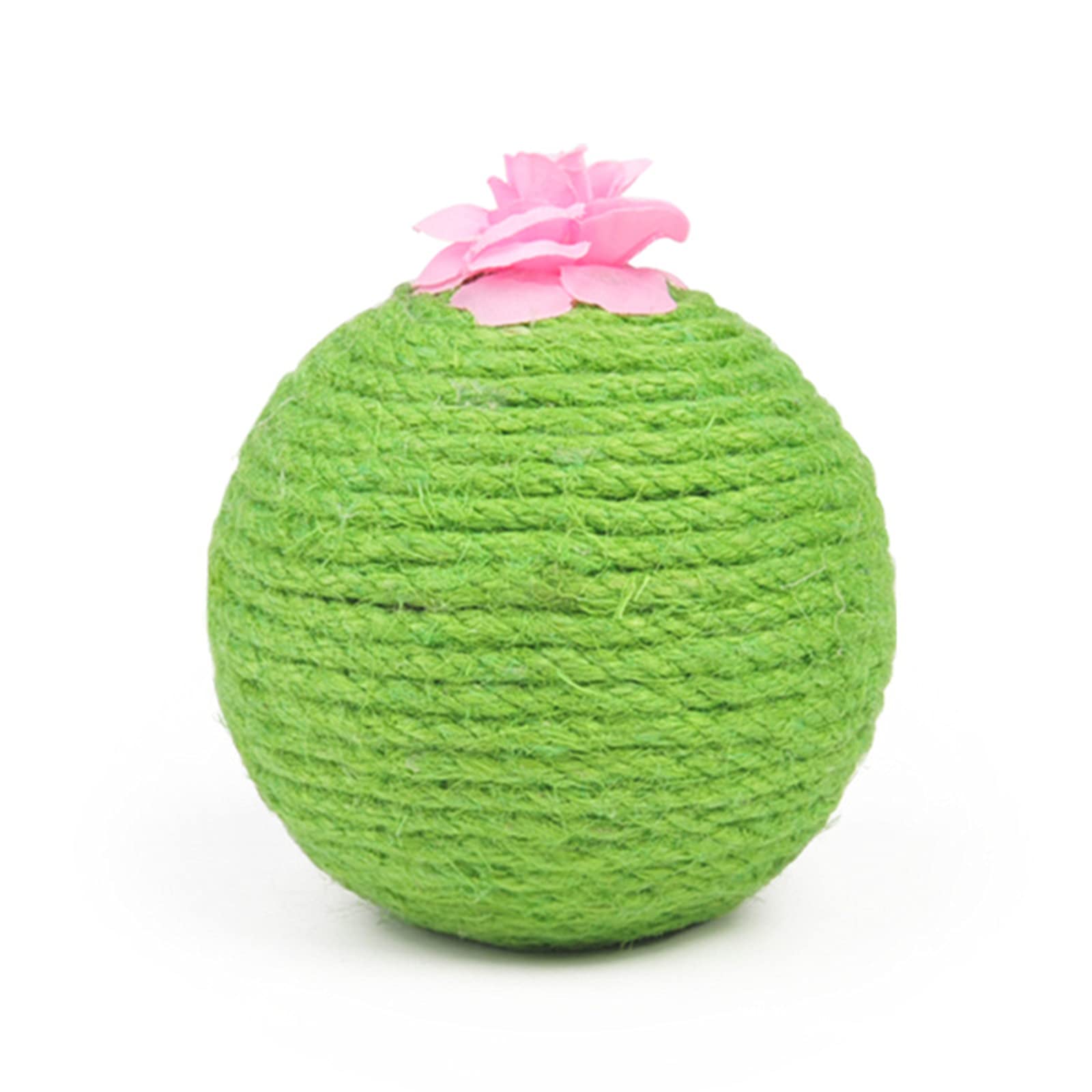 Leyeet Catnip Toys for Cats - Sisal Scratcher Ball & Cactus Tumbler with Catnip - Kitten Scratching Toy for Play & Stress Relief - Perfect for Indoor Cats & Playtime Fun
