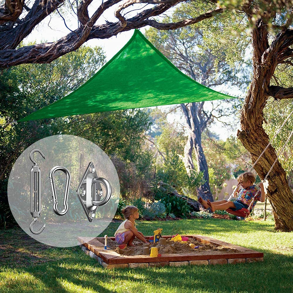 6' Heavy Duty Anti-Rust Shade Sail Hardware Kit (40Pcs) for Rectangular, Square & Triangular Sun Shade Installation - Perfect for Patio, Lawn, Garden, Poolside & Outdoor Relaxation Areas