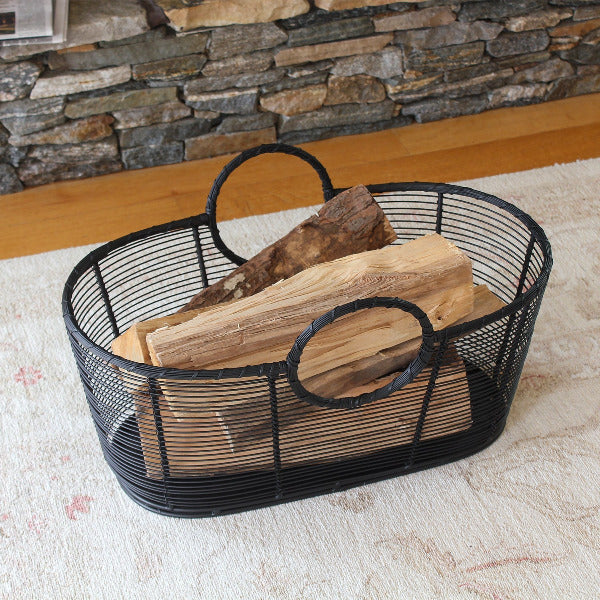Achla Designs Harvest Basket - Handwoven Willow Basket for Farmers Market, Picnics & Home Decor - Perfect for Fresh Produce, Bread & Floral Arrangements