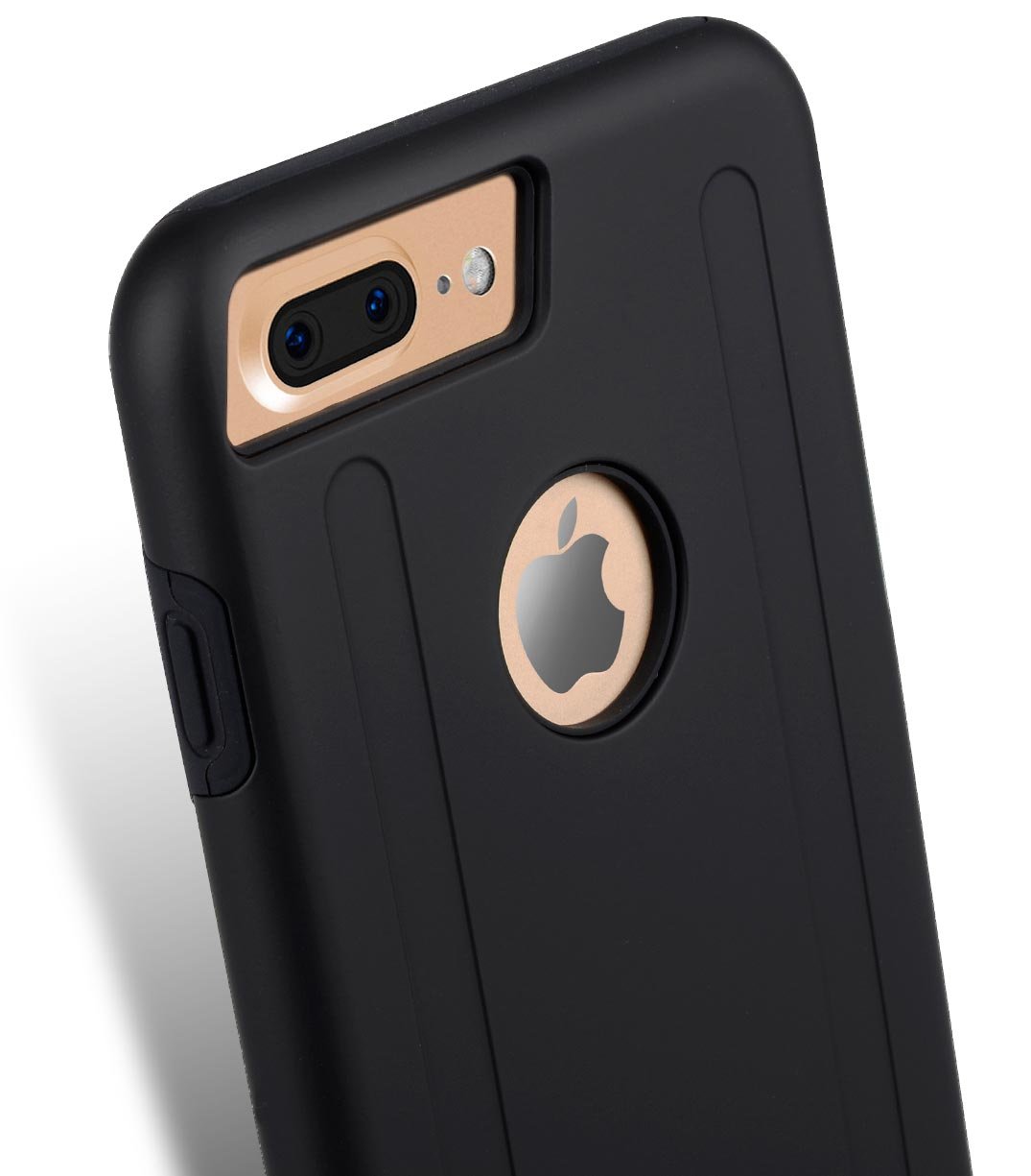 Premium Kubalt Shockproof Case for Apple iPhone 8 Plus & iPhone 7 Plus (5.5 Inch) - Slim Protective Cover with Anti-Scratch Black Matte Finish | Perfect for Daily Use, Outdoor Activities & Travel Protection